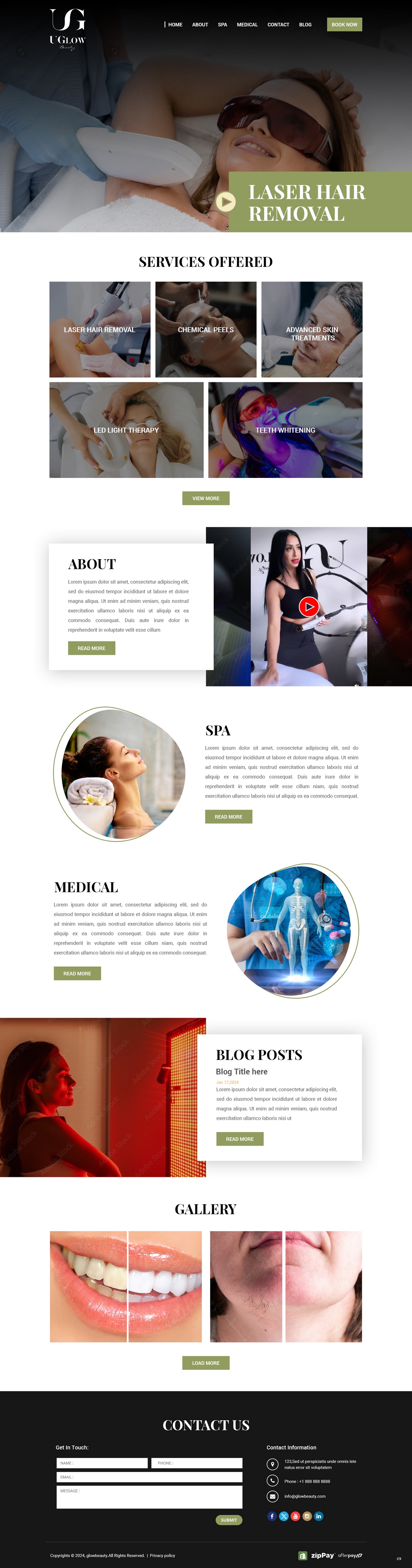 Diseño Web por pb para UGlow Beauty | Diseño #32151283