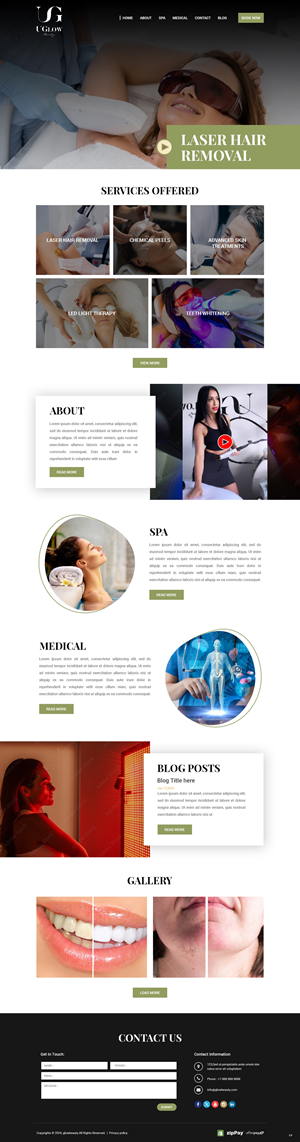 Diseño Web por pb para UGlow Beauty | Diseño: #32151283