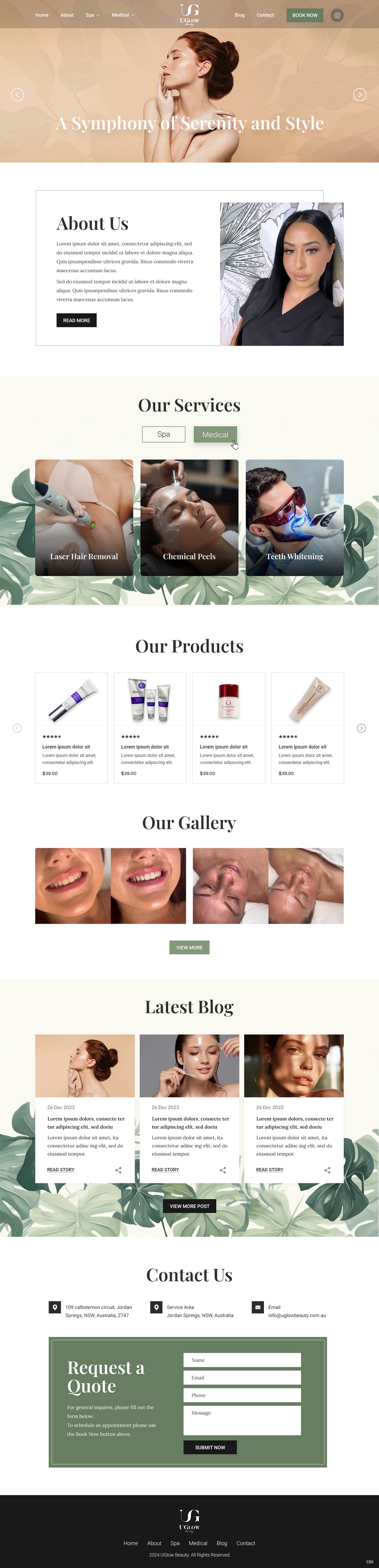 Diseño Web por pb para UGlow Beauty | Diseño #32151289