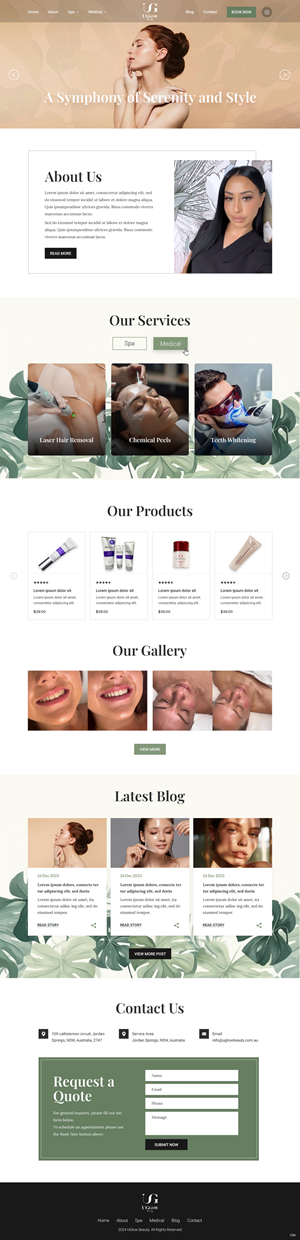 Diseño Web por pb para UGlow Beauty | Diseño: #32151289