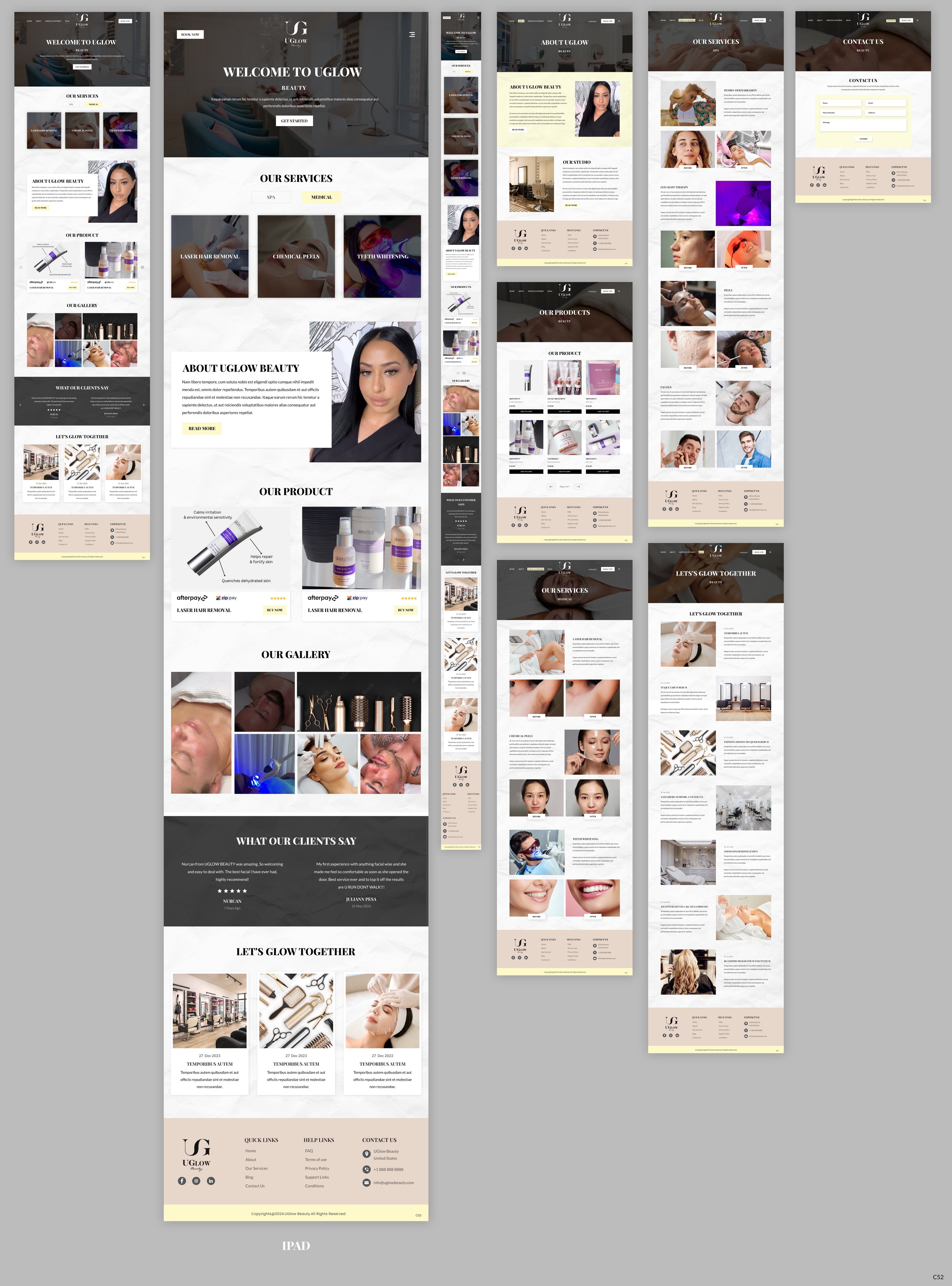 Web Design by pb for UGlow Beauty | Design #32232815