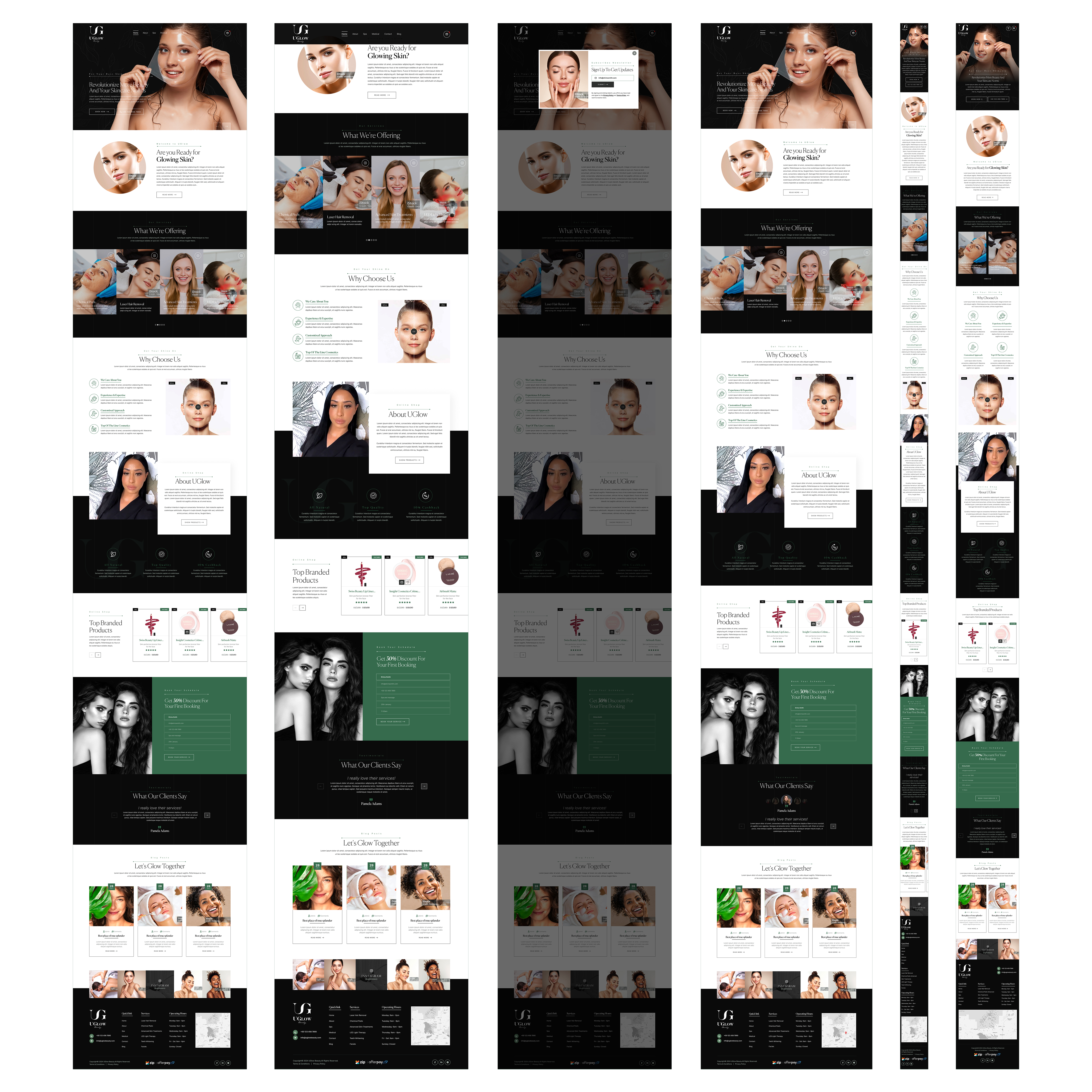 Web-Design von Soma.Debnath für UGlow Beauty | Design #32215414