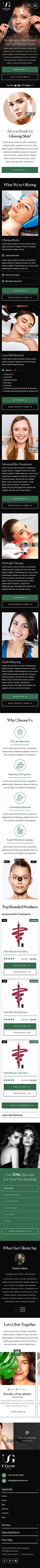 Web Design par Soma.Debnath pour UGlow Beauty | Design : #32265169