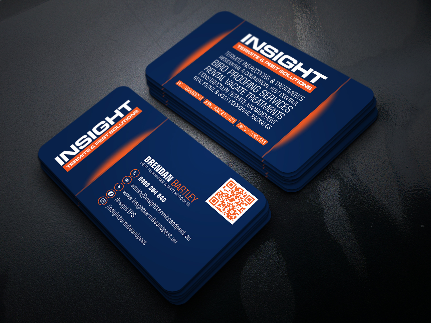 Business Card Design by Rajneesha for Insight Termite & Pest Solutions | Design #32141041