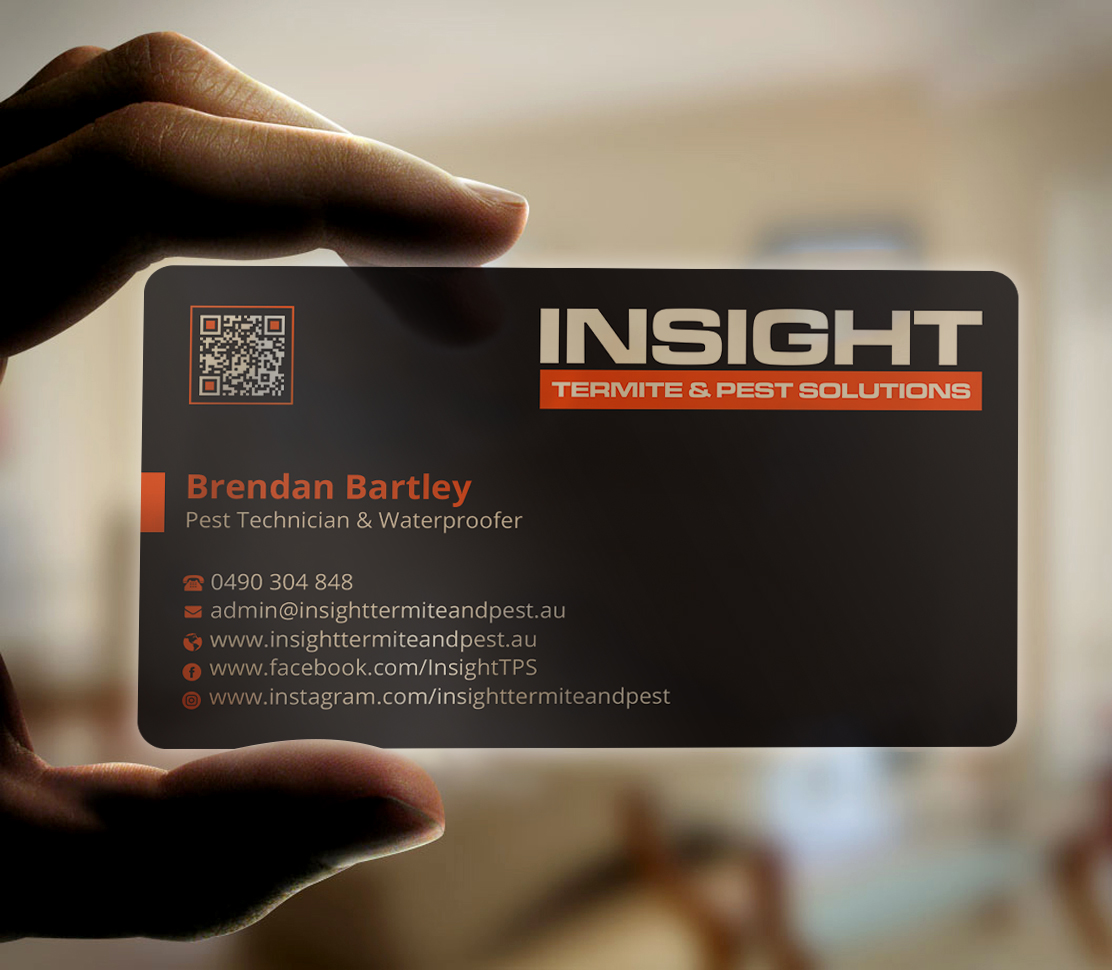 Diseño de Tarjeta de Presentación por Expert Bappy para Insight Termite & Pest Solutions | Diseño #32140543