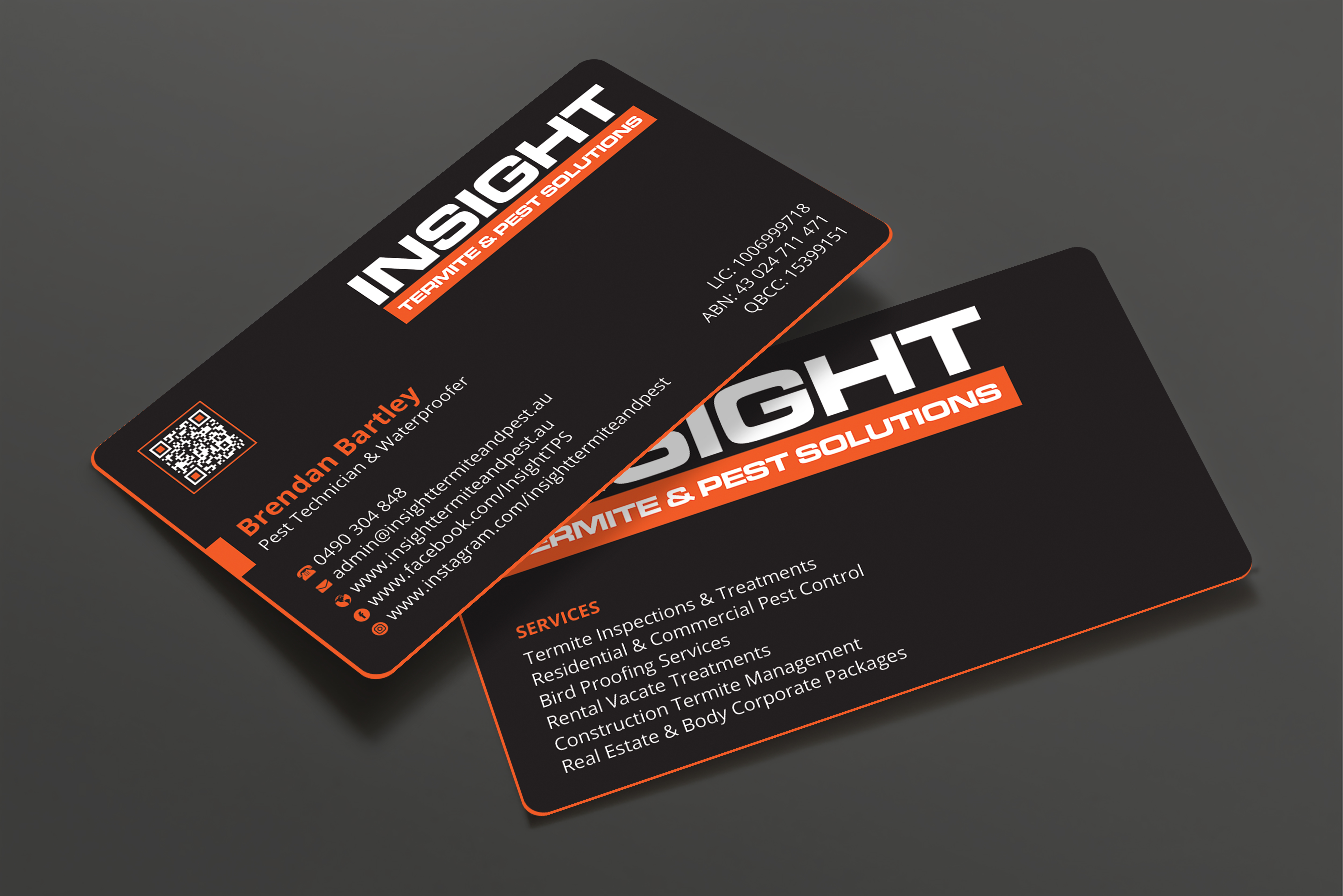 Diseño de Tarjeta de Presentación por Expert Bappy para Insight Termite & Pest Solutions | Diseño #32140759