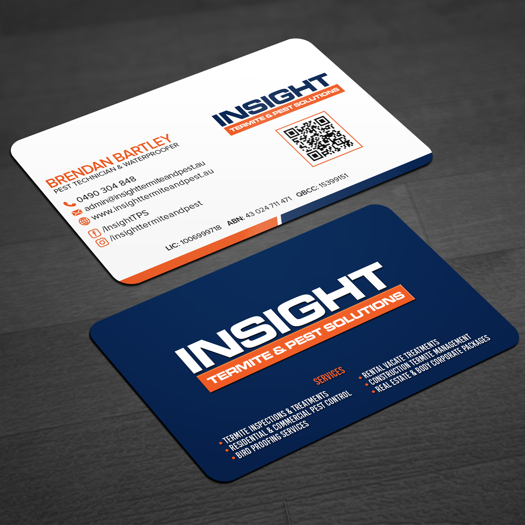 Diseño de Tarjeta de Presentación por WellDesign para Insight Termite & Pest Solutions | Diseño #32141523