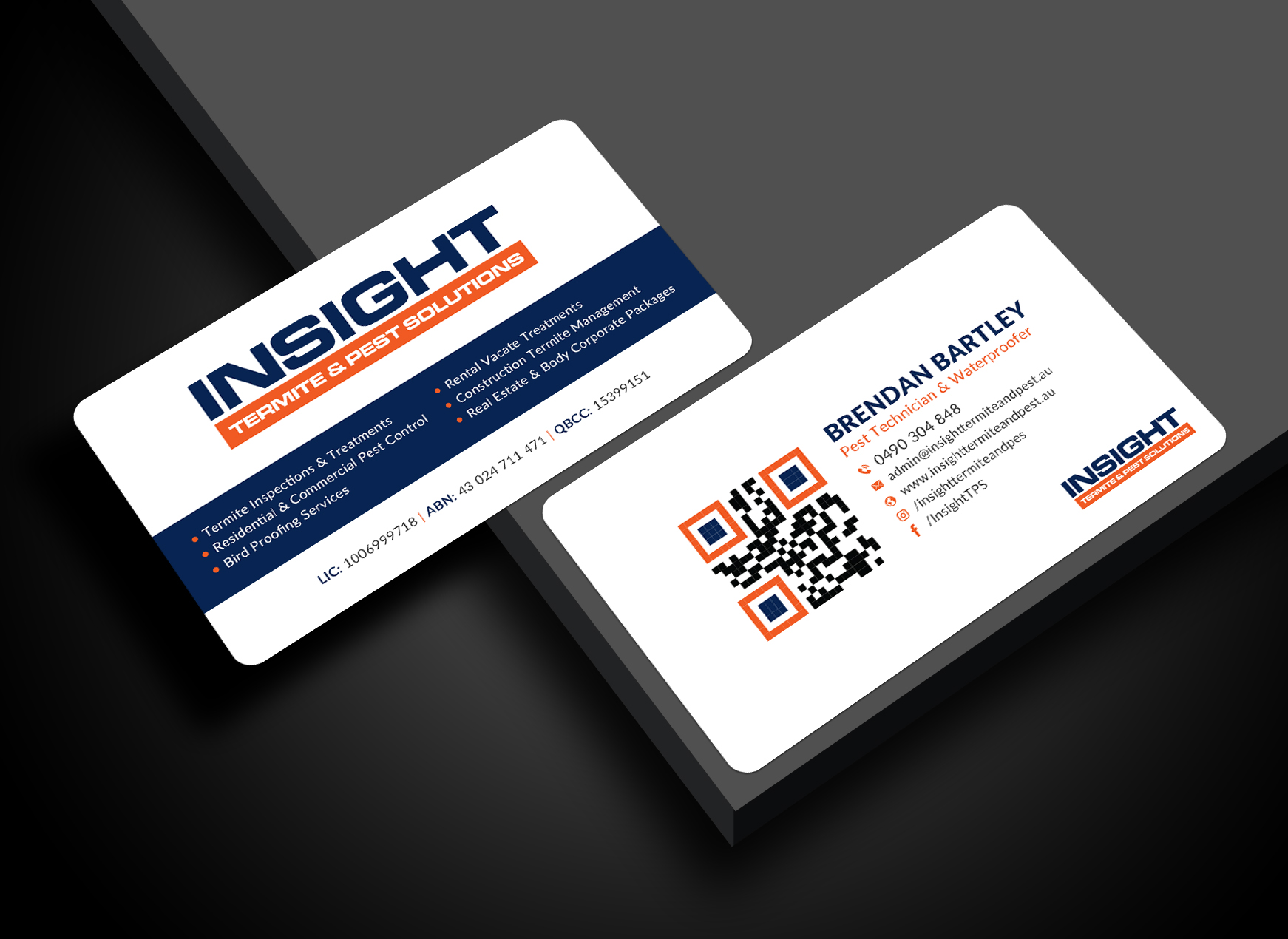 Design de Carte de Visite par Sun Moon Graphic Designer pour Insight Termite & Pest Solutions | Design #32140987