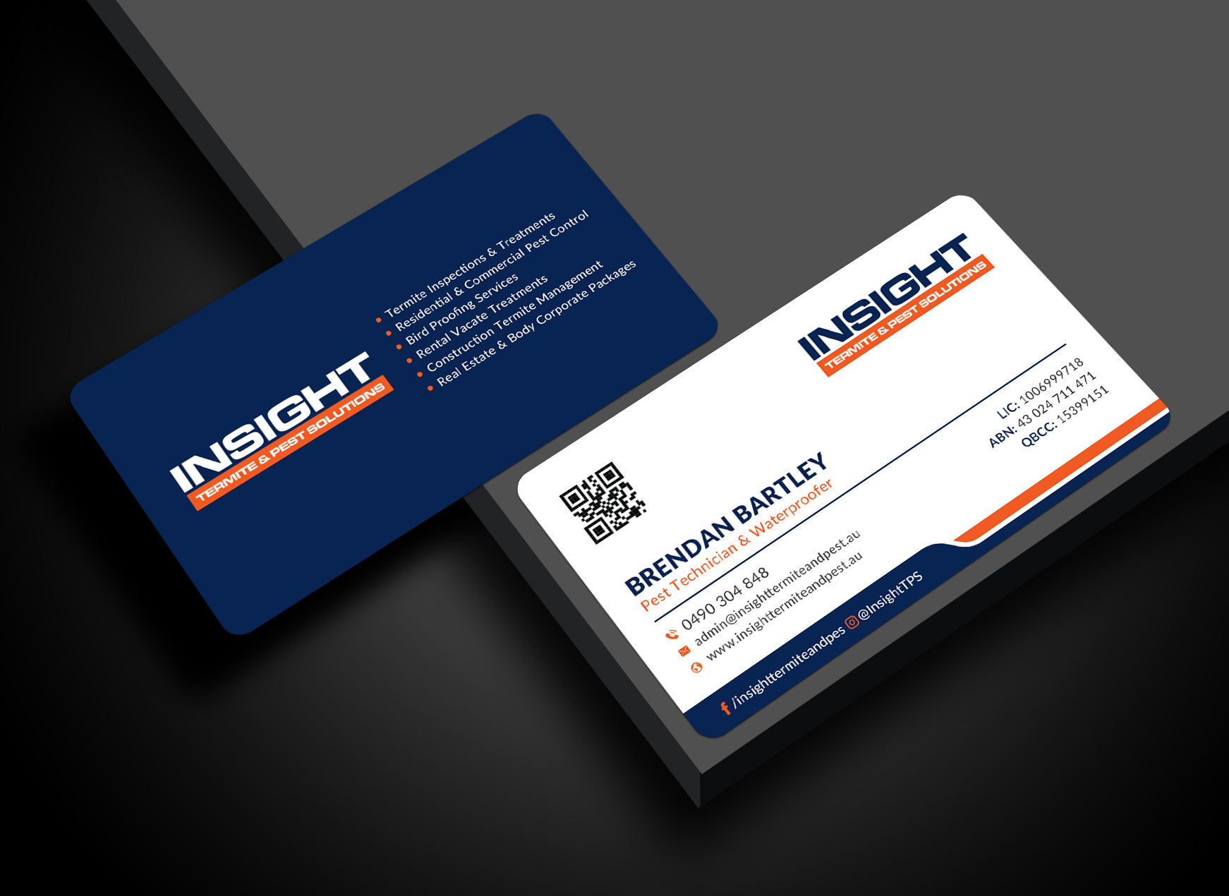 Business Card Design by Sun Moon Graphic Designer for Insight Termite & Pest Solutions | Design #32141076