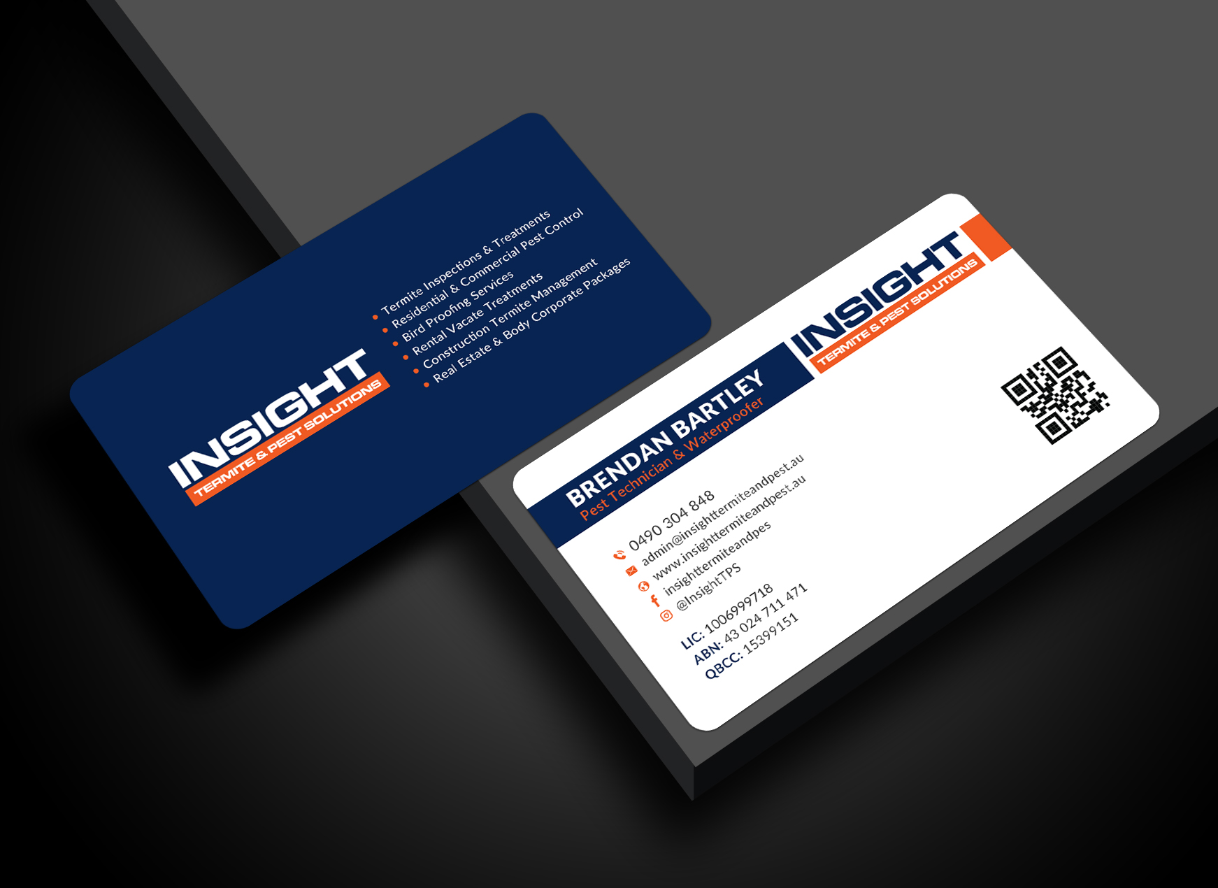 Business Card Design by Sun Moon Graphic Designer for Insight Termite & Pest Solutions | Design #32141077