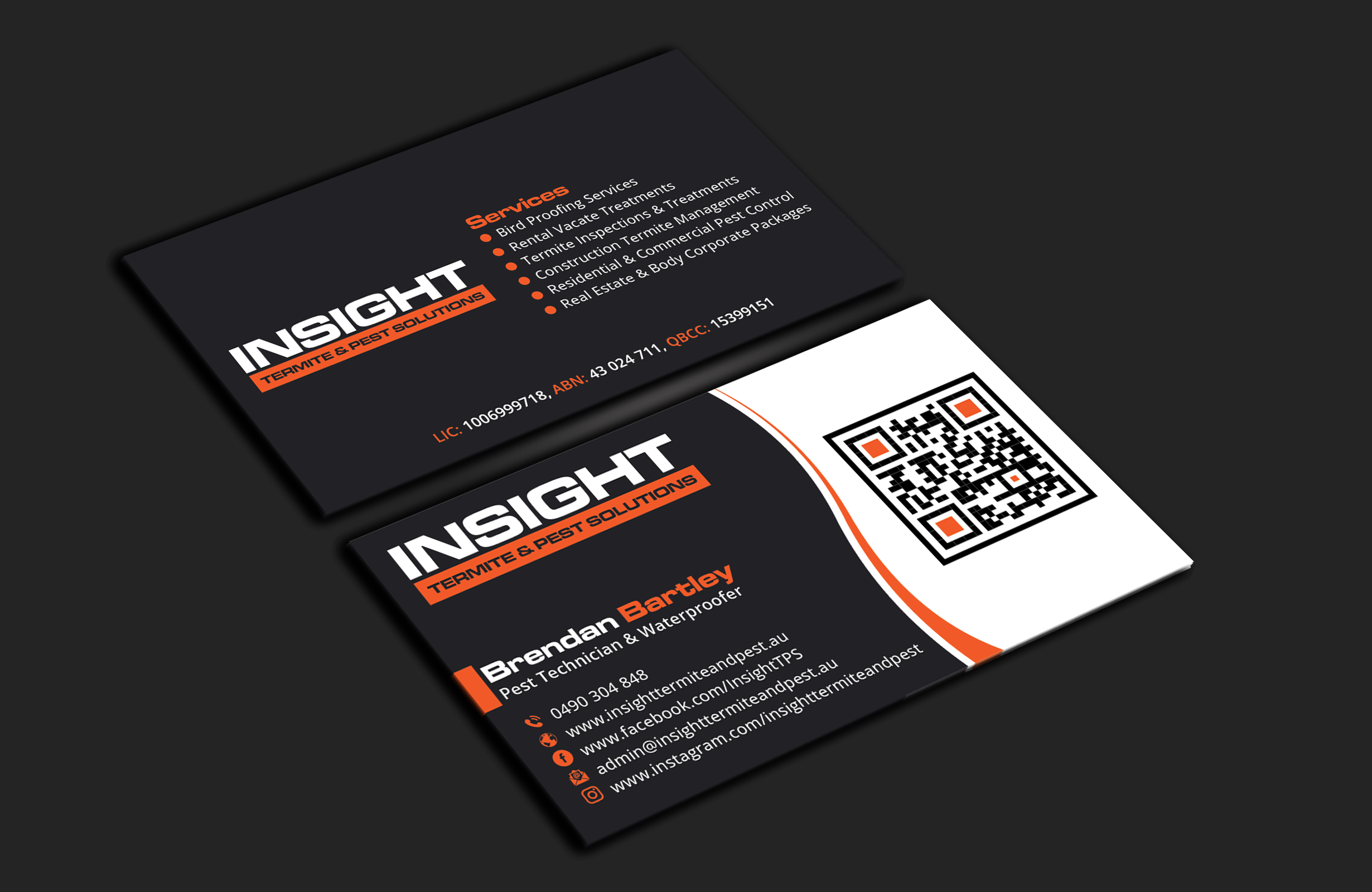 Business Card Design by DesignerShahadat for Insight Termite & Pest Solutions | Design #32147040