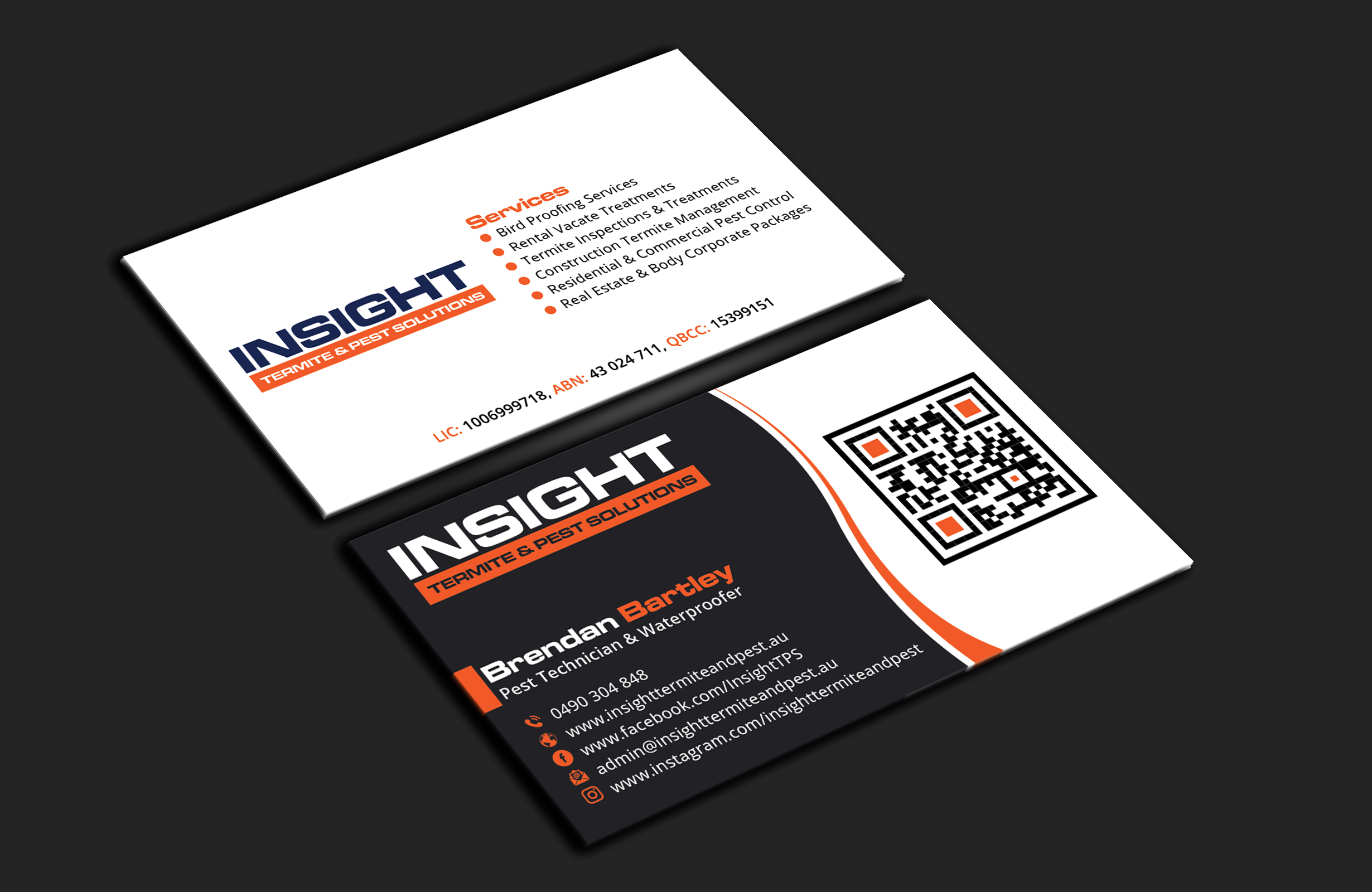 Business Card Design by DesignerShahadat for Insight Termite & Pest Solutions | Design #32147042