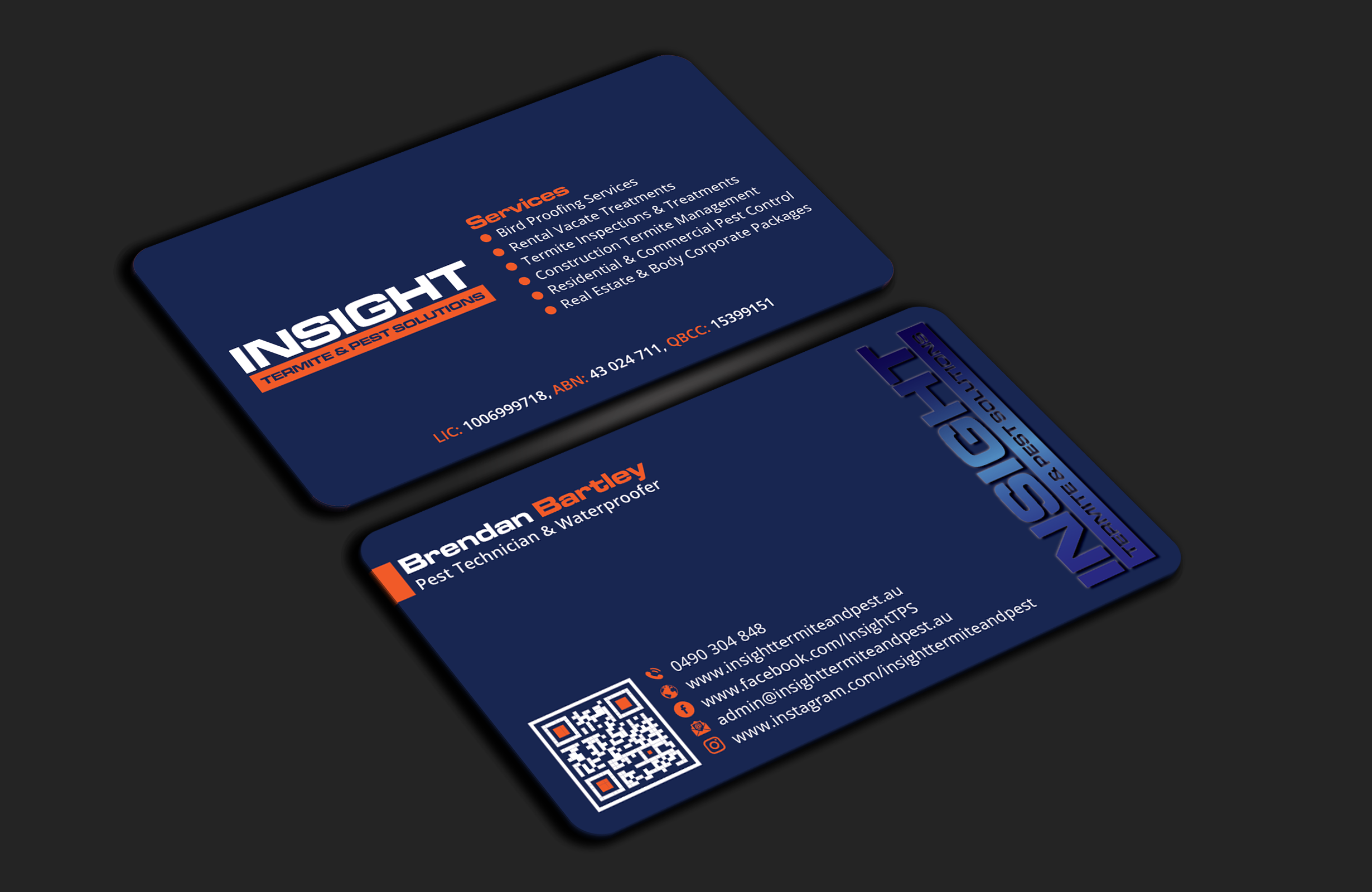 Business Card Design by DesignerShahadat for Insight Termite & Pest Solutions | Design #32147418