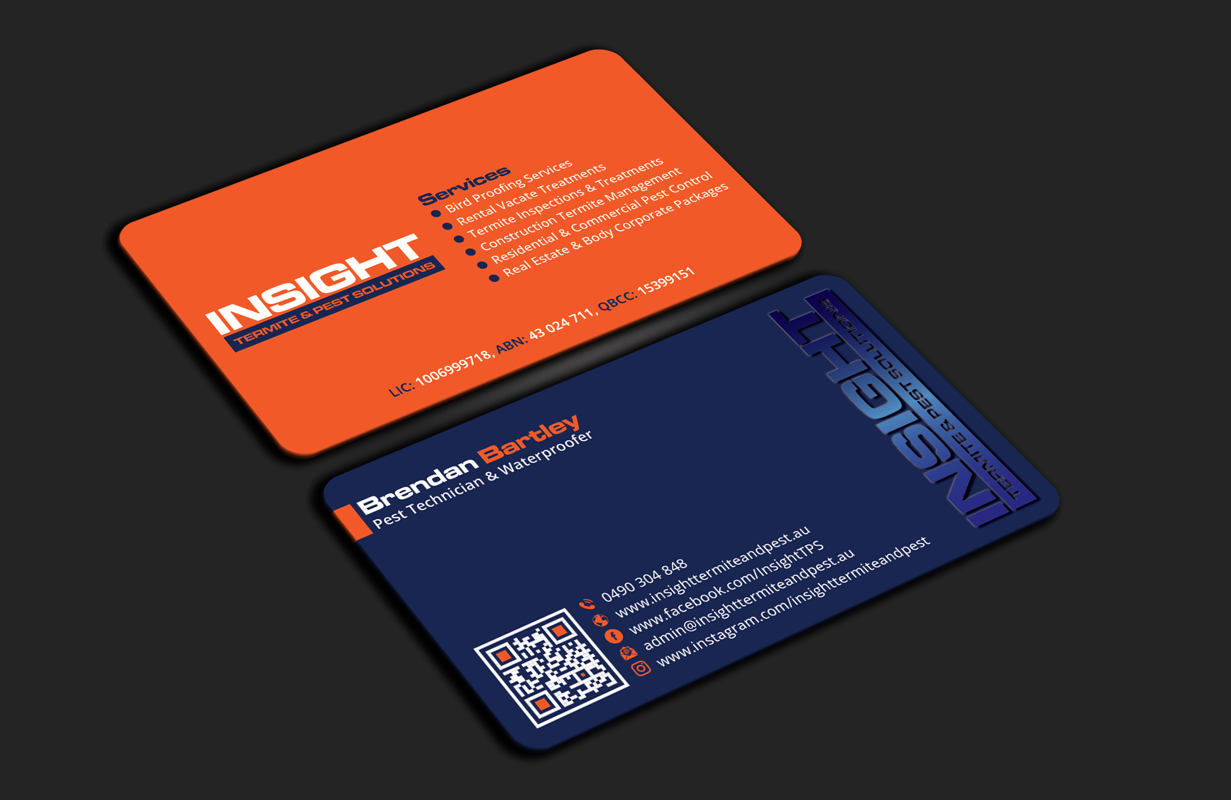 Business Card Design by DesignerShahadat for Insight Termite & Pest Solutions | Design #32147419
