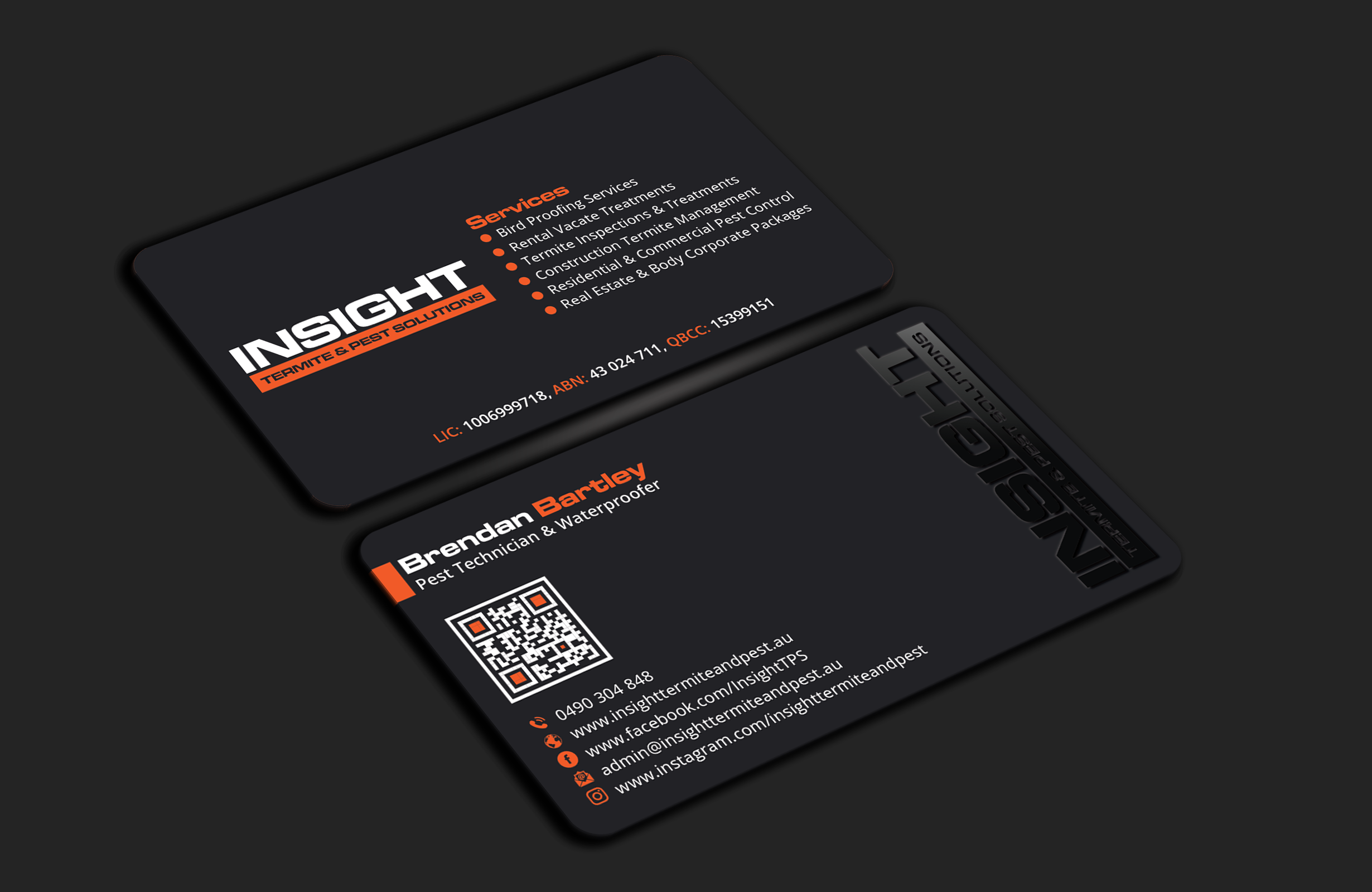 Business Card Design by DesignerShahadat for Insight Termite & Pest Solutions | Design #32147423