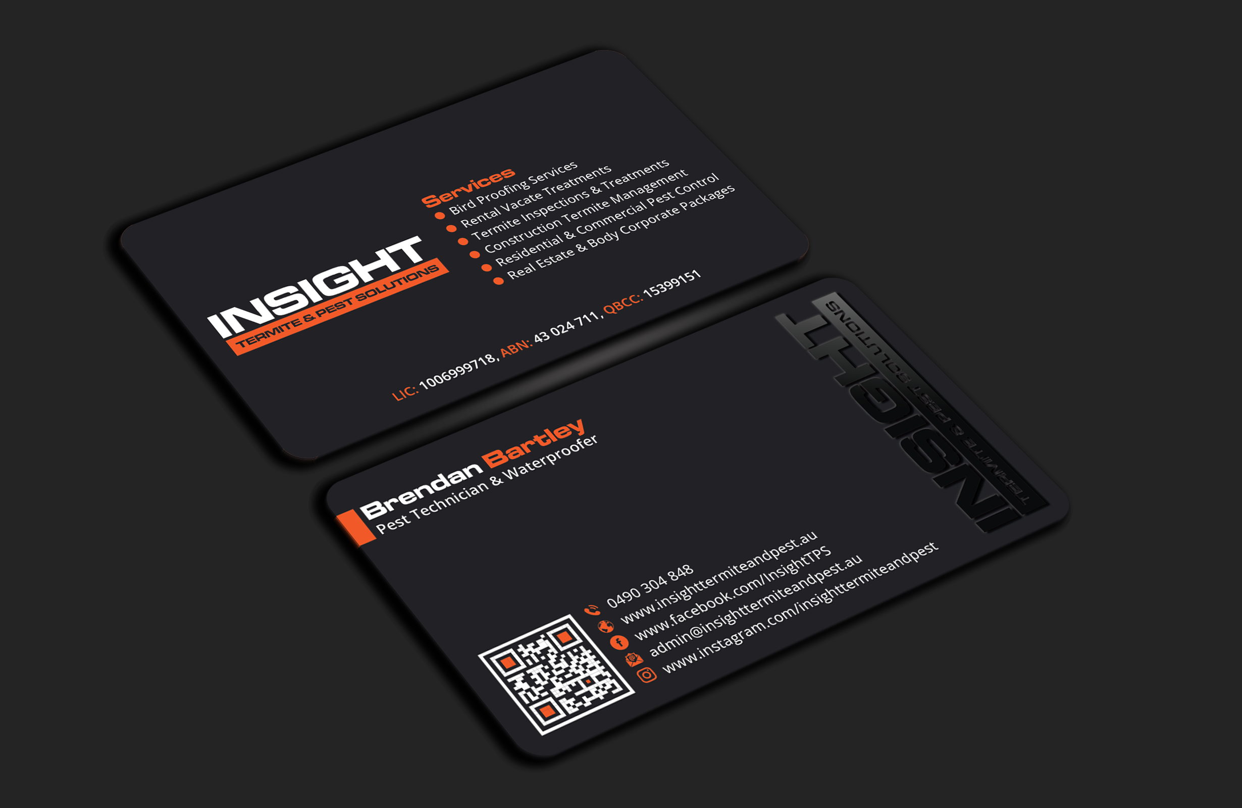 Business Card Design by DesignerShahadat for Insight Termite & Pest Solutions | Design #32147424