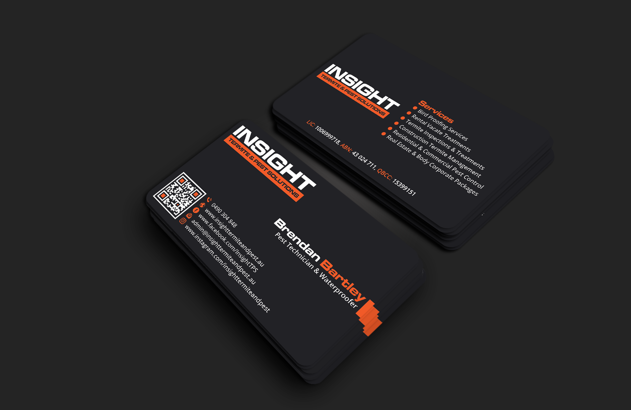 Business Card Design by DesignerShahadat for Insight Termite & Pest Solutions | Design #32147432