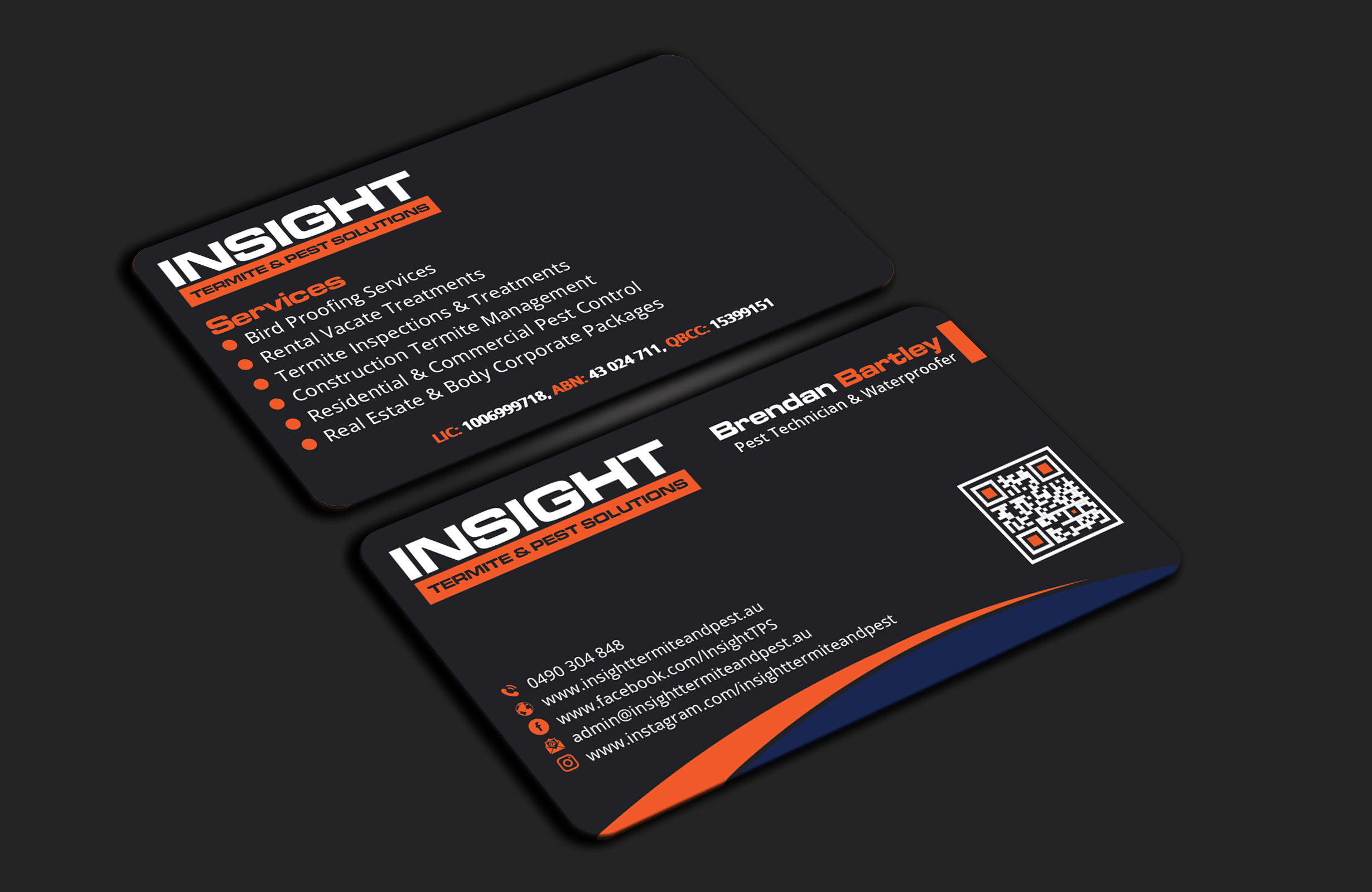 Business Card Design by DesignerShahadat for Insight Termite & Pest Solutions | Design #32147562