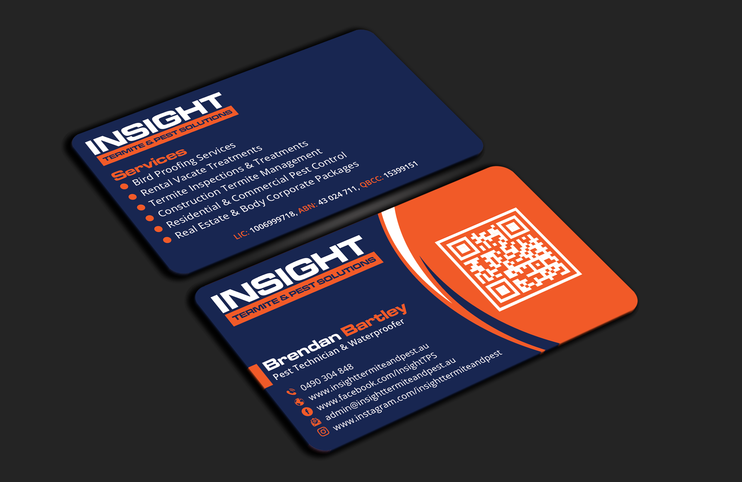 Business Card Design by DesignerShahadat for Insight Termite & Pest Solutions | Design #32147699