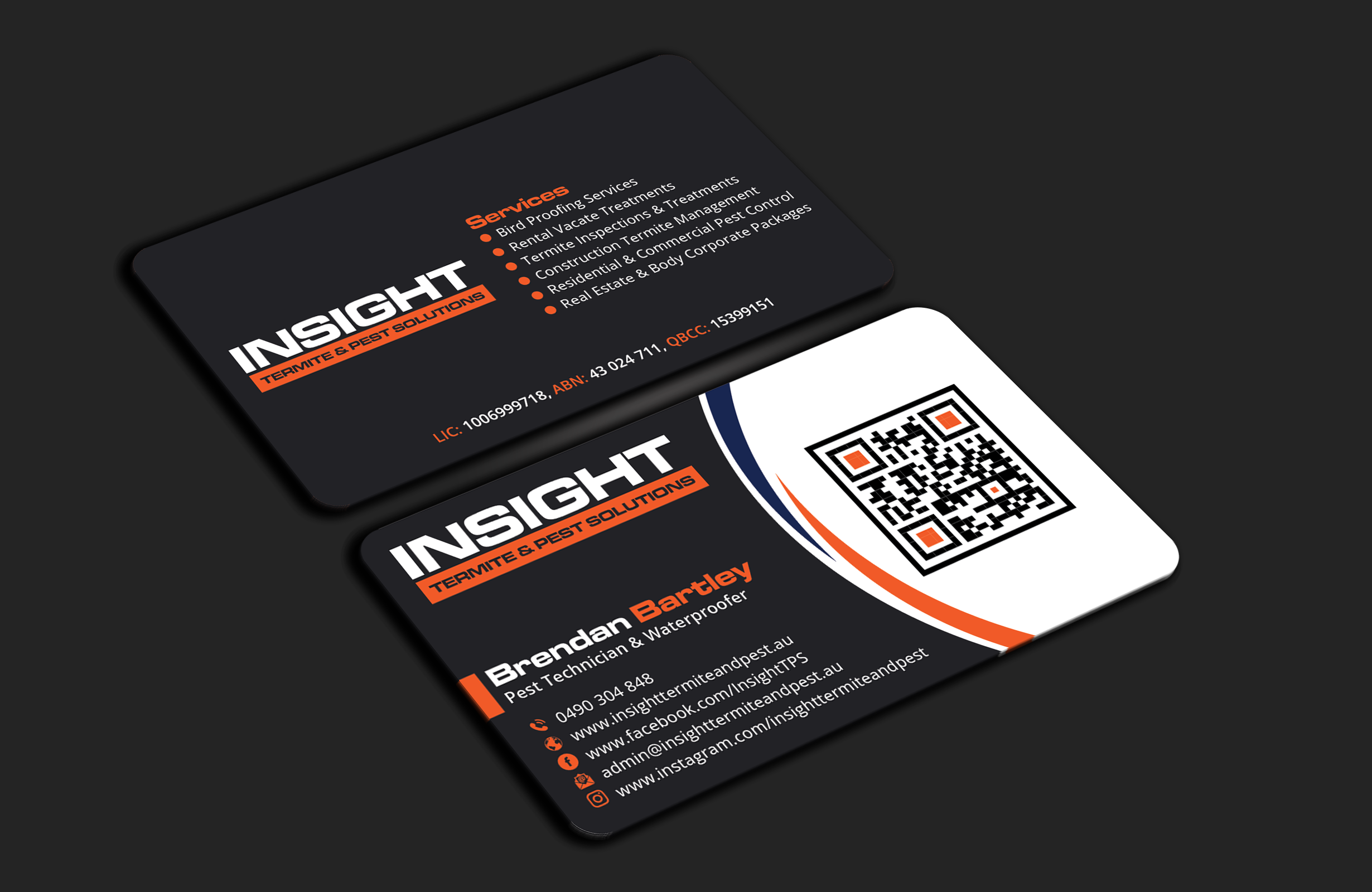 Business Card Design by DesignerShahadat for Insight Termite & Pest Solutions | Design #32147701