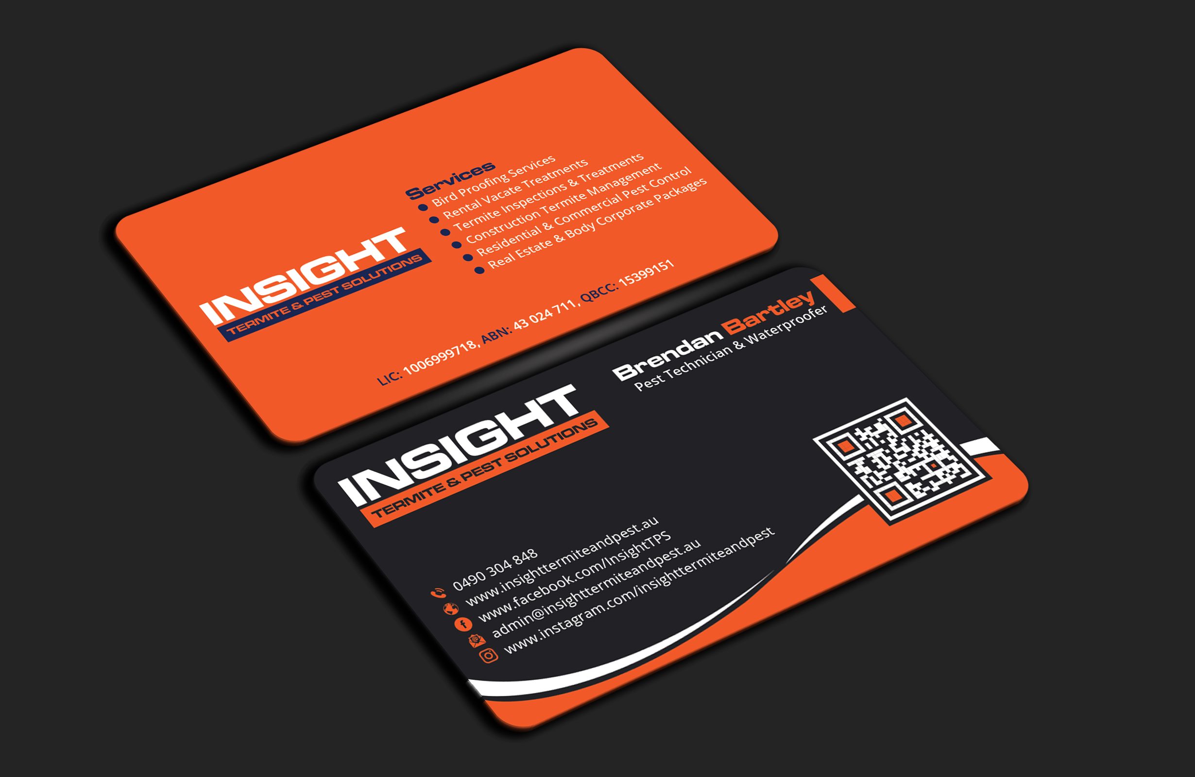 Business Card Design by DesignerShahadat for Insight Termite & Pest Solutions | Design #32159022
