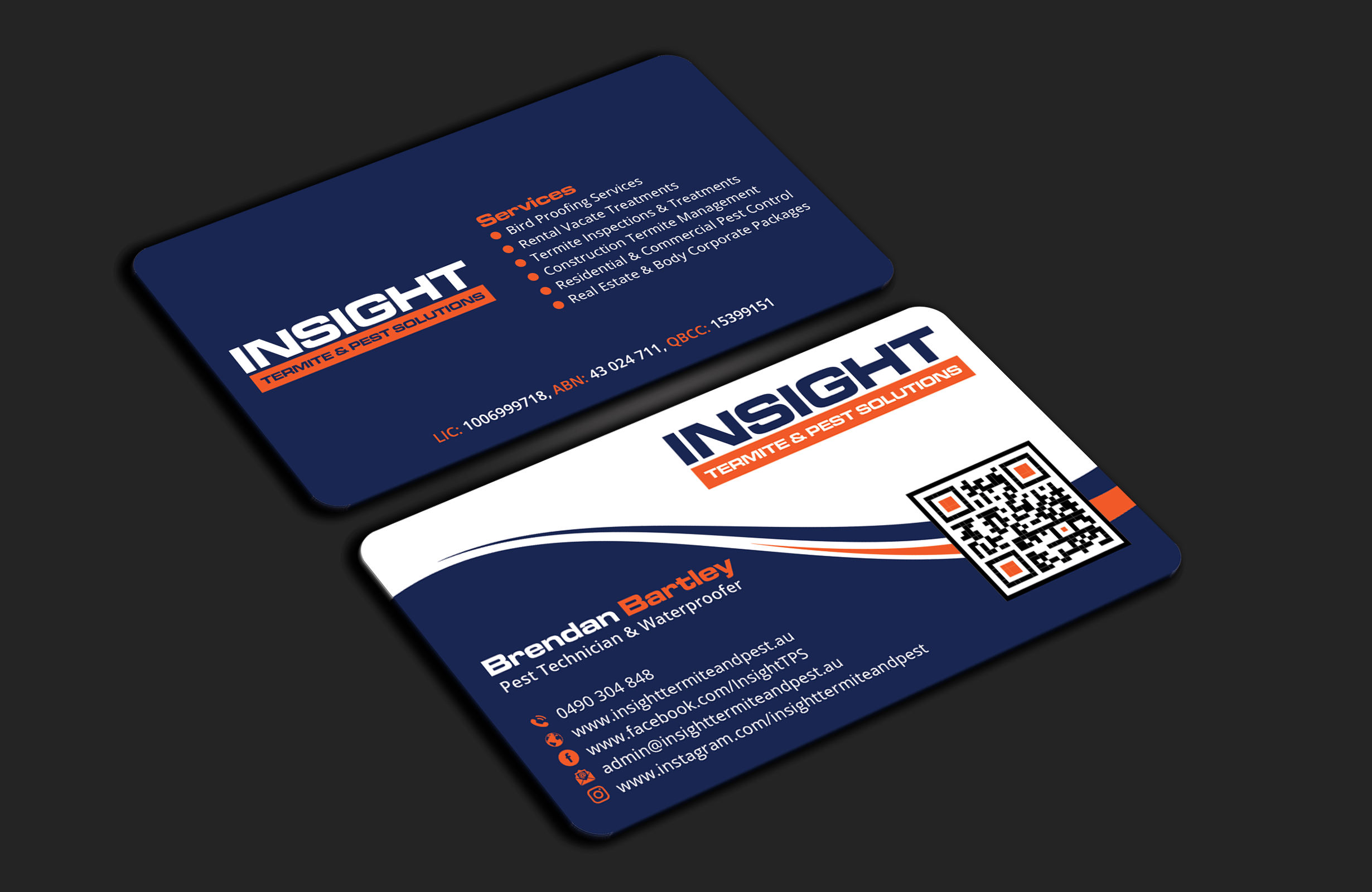 Business Card Design by DesignerShahadat for Insight Termite & Pest Solutions | Design #32159213