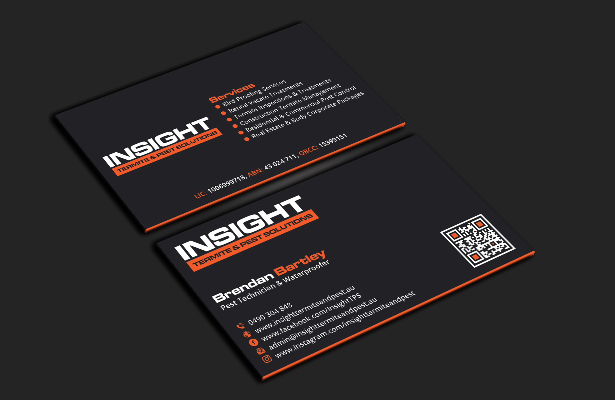 Business Card Design by DesignerShahadat for Insight Termite & Pest Solutions | Design #32159225