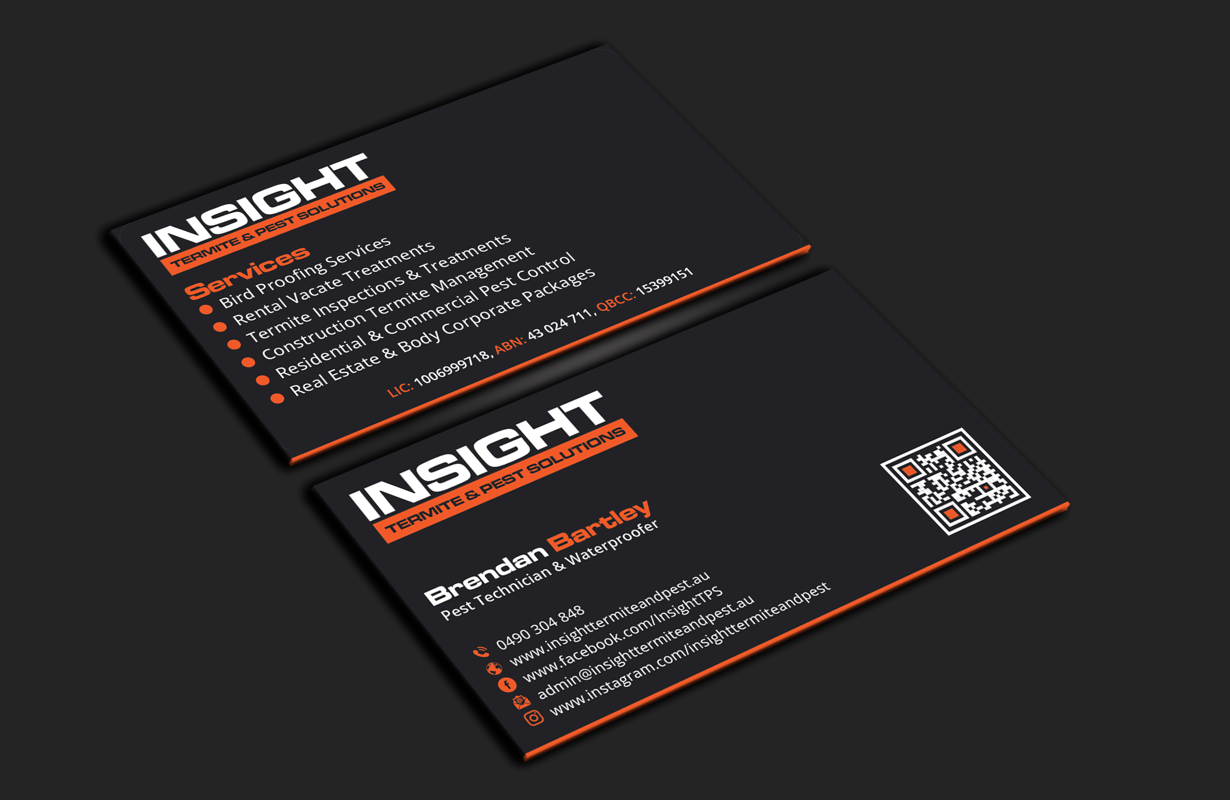 Business Card Design by DesignerShahadat for Insight Termite & Pest Solutions | Design #32159226