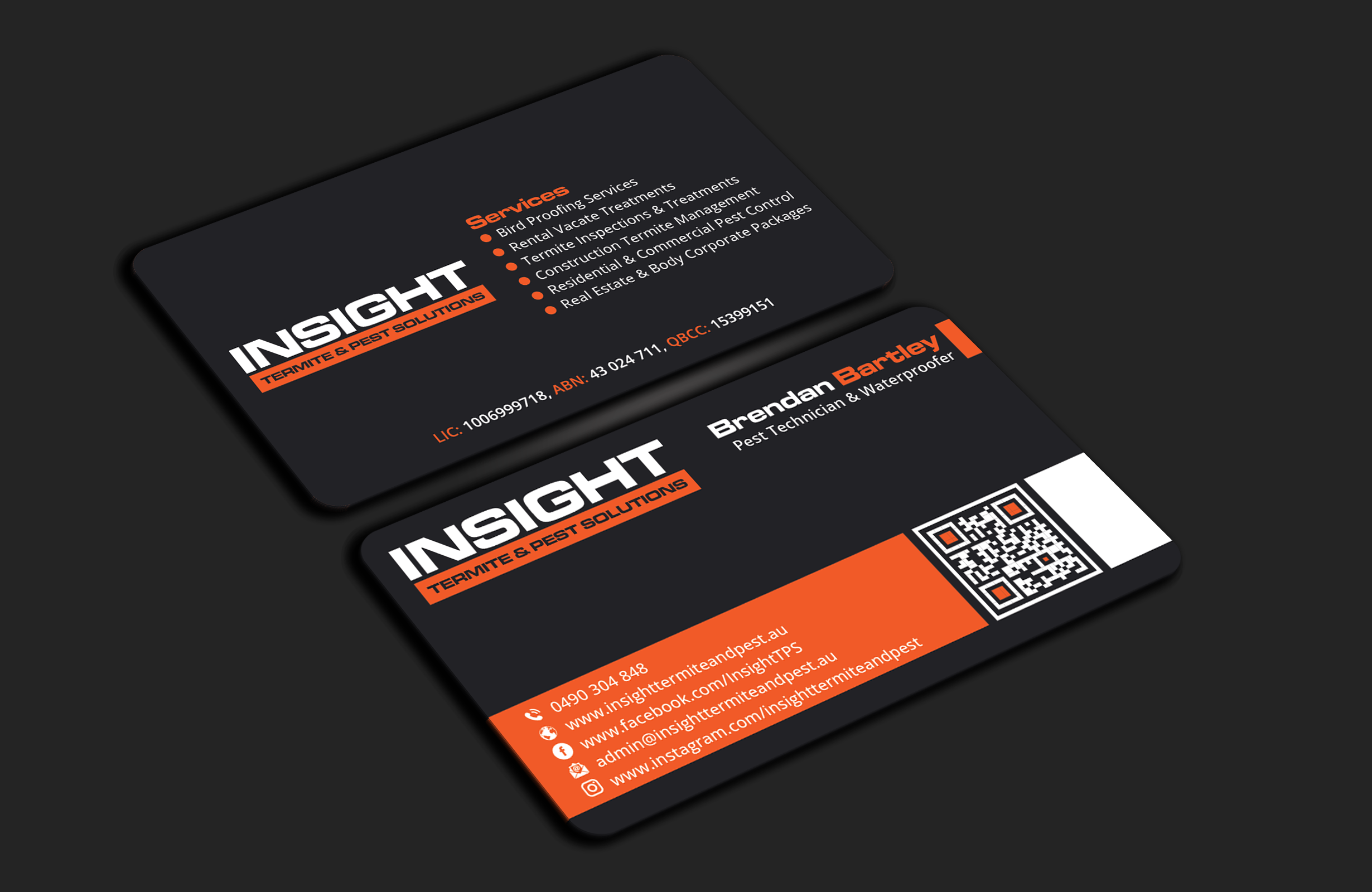 Business Card Design by DesignerShahadat for Insight Termite & Pest Solutions | Design #32159347