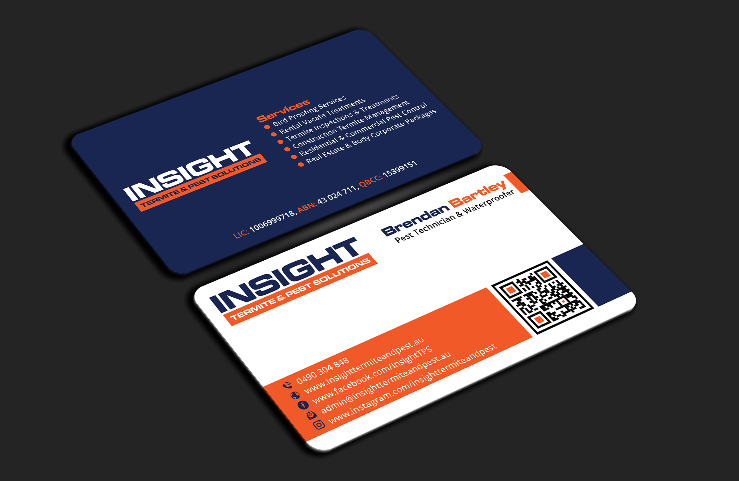 Business Card Design by DesignerShahadat for Insight Termite & Pest Solutions | Design #32159348
