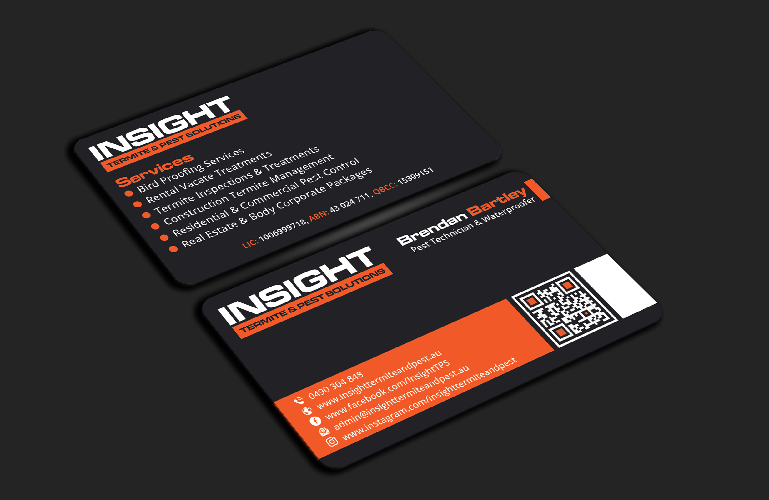 Business Card Design by DesignerShahadat for Insight Termite & Pest Solutions | Design #32159349