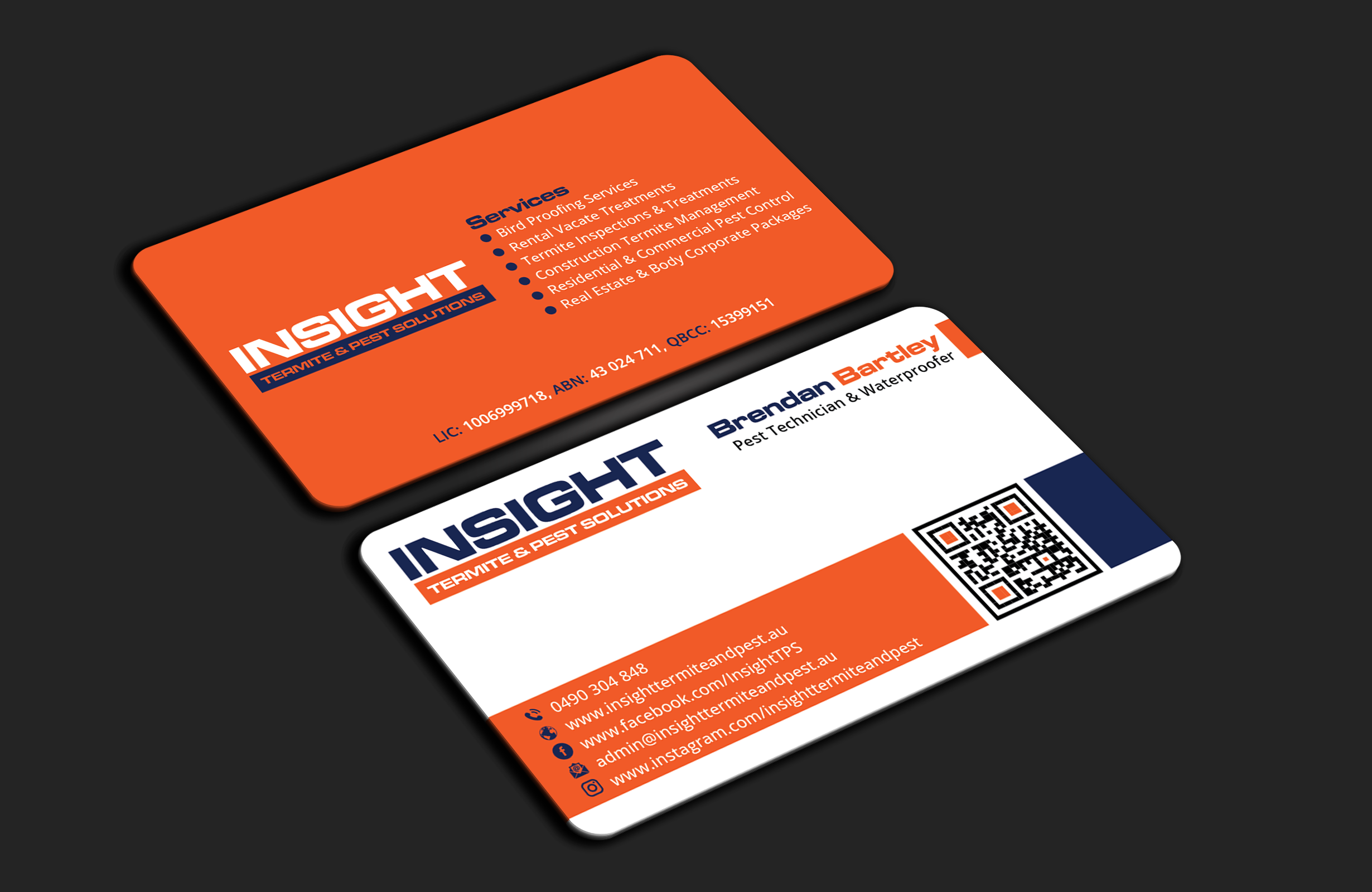 Business Card Design by DesignerShahadat for Insight Termite & Pest Solutions | Design #32159351