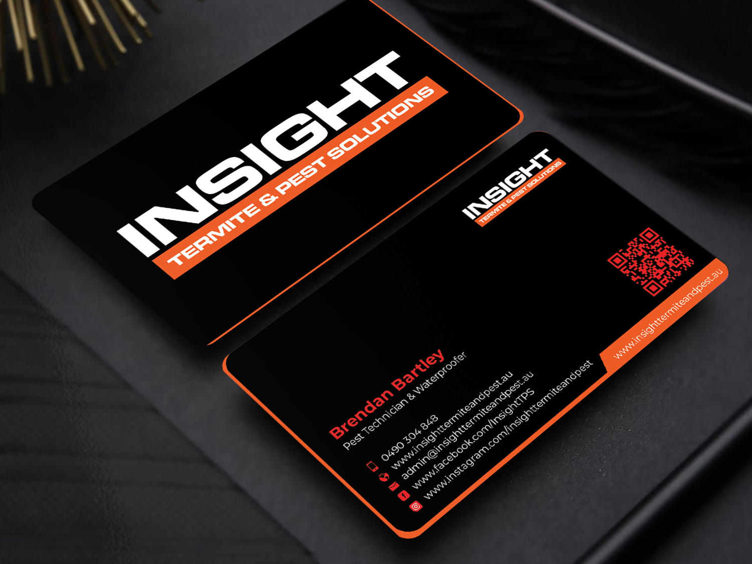 Visitenkarten-Design von Innovative Graphix für Insight Termite & Pest Solutions | Design #32141620