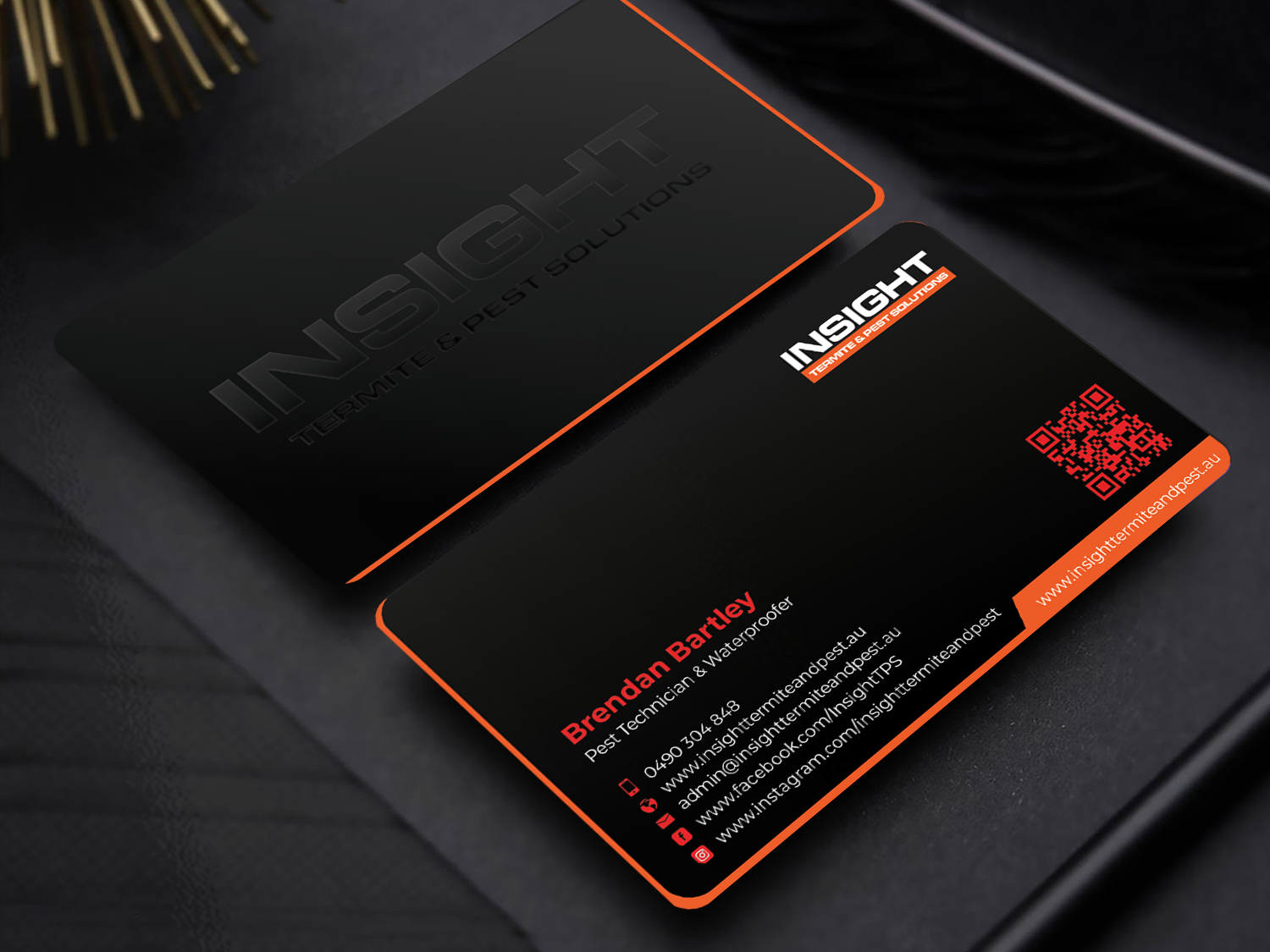 Diseño de Tarjeta de Presentación por Innovative Graphix para Insight Termite & Pest Solutions | Diseño #32141828