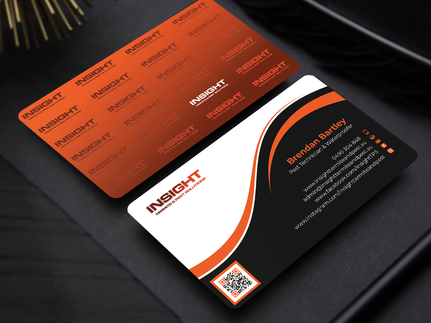 Diseño de Tarjeta de Presentación por Innovative Graphix para Insight Termite & Pest Solutions | Diseño #32145710