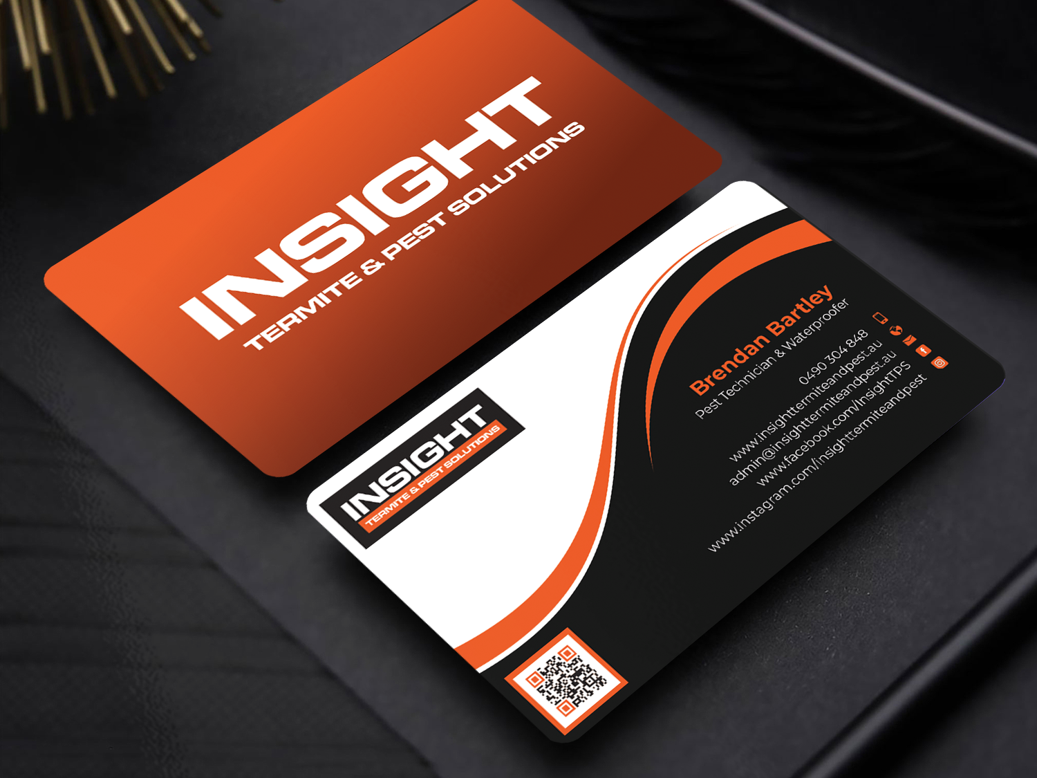 Diseño de Tarjeta de Presentación por Innovative Graphix para Insight Termite & Pest Solutions | Diseño #32145866