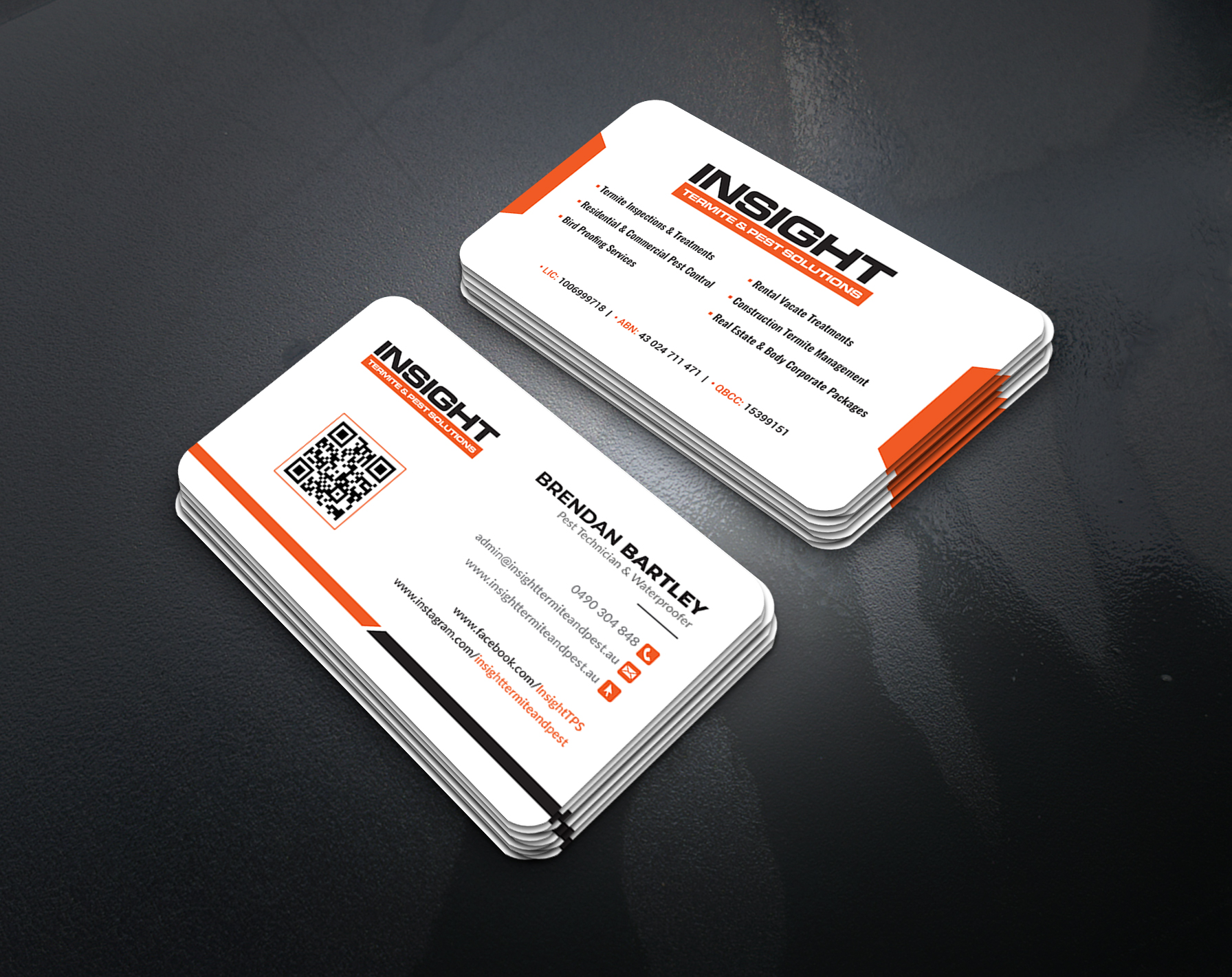 Visitenkarten-Design von artbitin für Insight Termite & Pest Solutions | Design #32146449