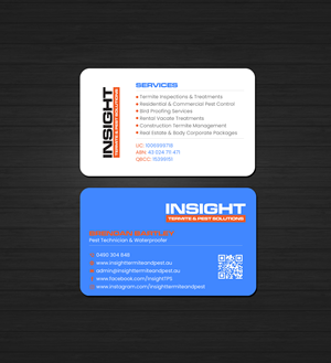 Diseño de Tarjeta de Presentación por Creations Box 2015 para Insight Termite & Pest Solutions | Diseño: #32154166