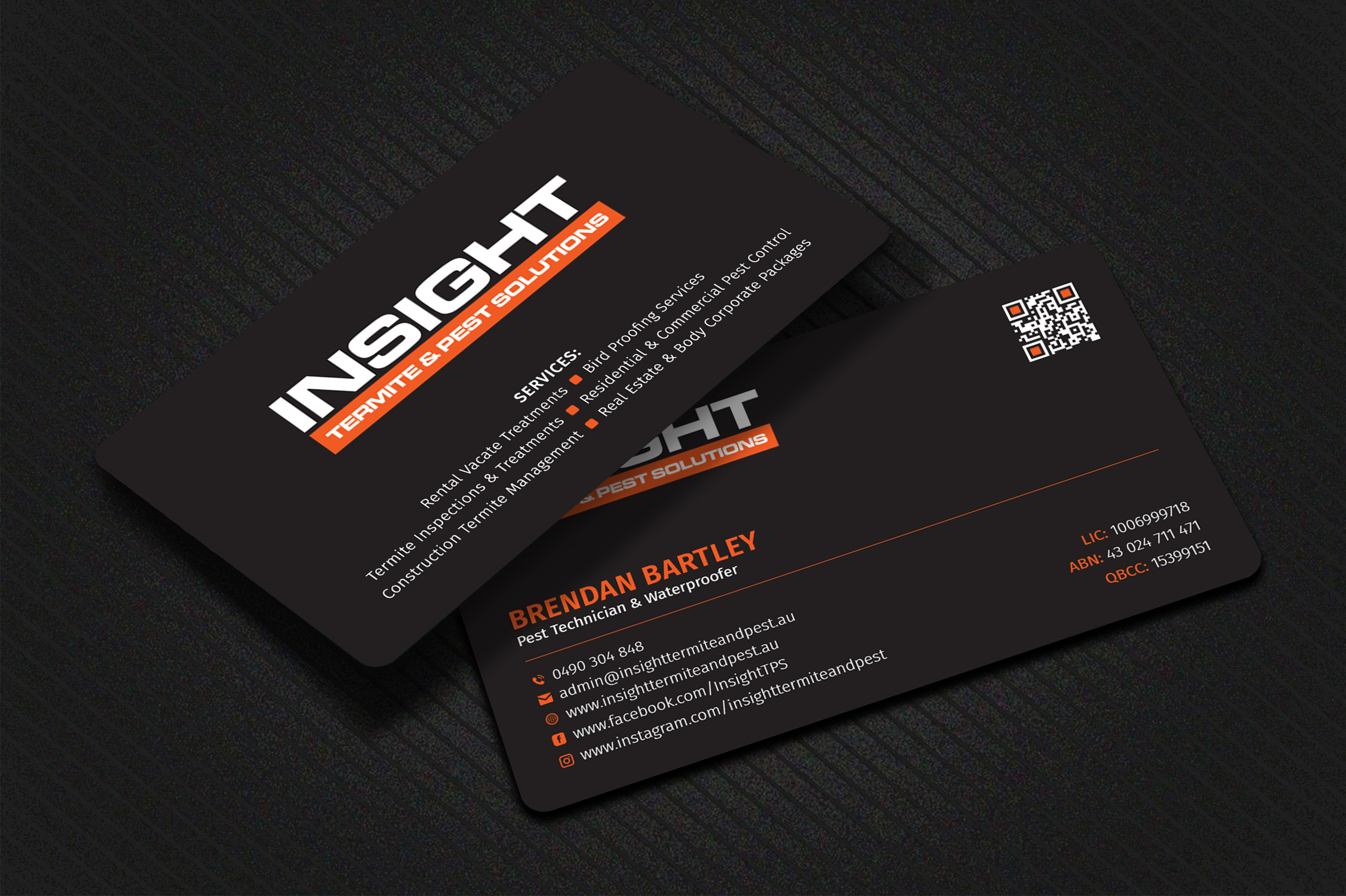 Diseño de Tarjeta de Presentación por Sujan4art para Insight Termite & Pest Solutions | Diseño #32148422