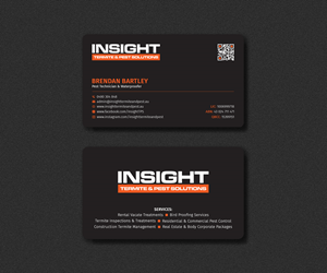 Business Card Design by Sujan4art for Insight Termite & Pest Solutions | Design: #32148437