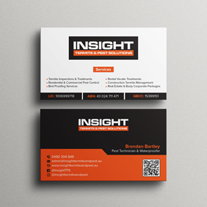 Business Card Design by Bikash Das for Insight Termite & Pest Solutions | Design: #32173086