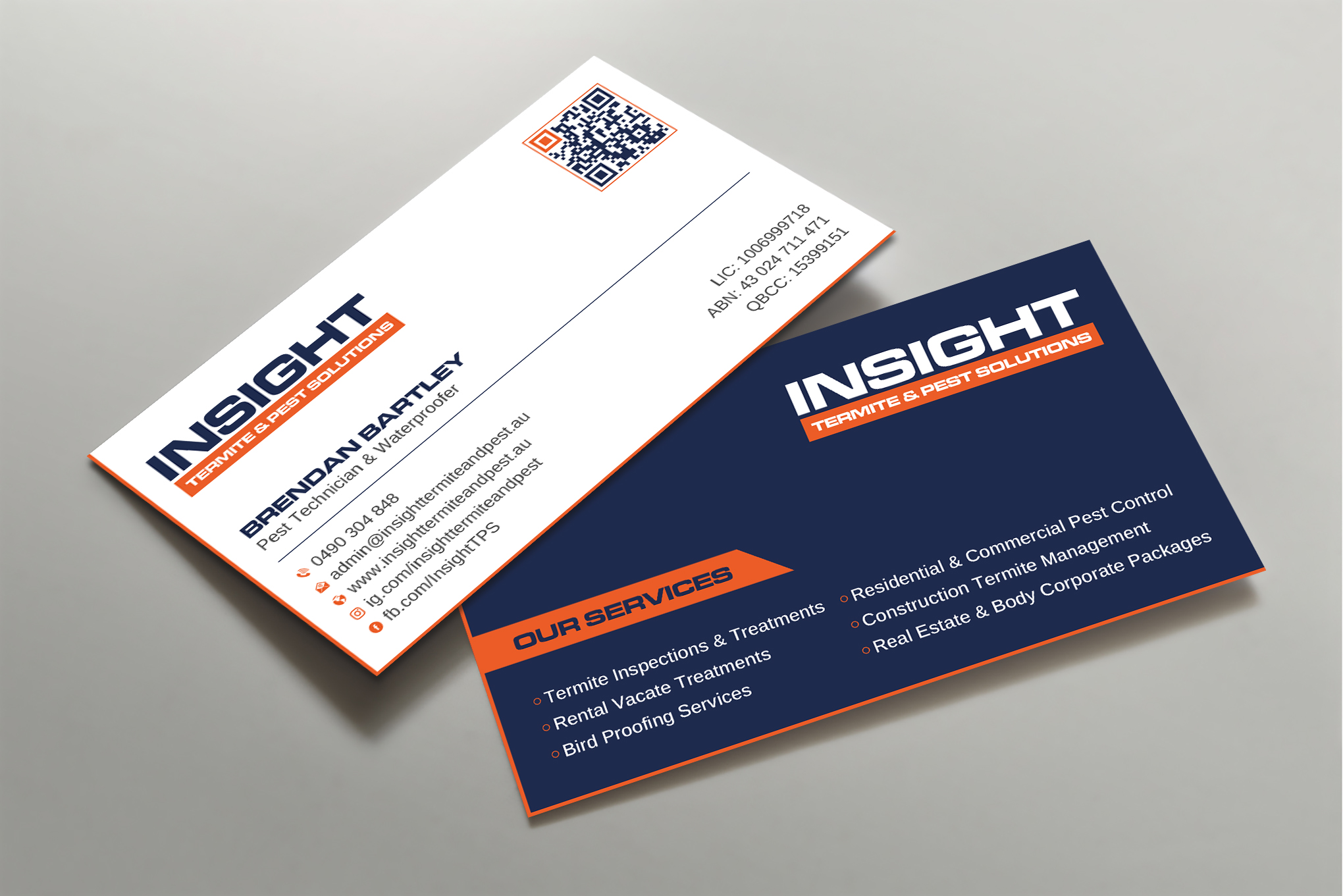 Business Card Design by Uttom 2 for Insight Termite & Pest Solutions | Design #32141818