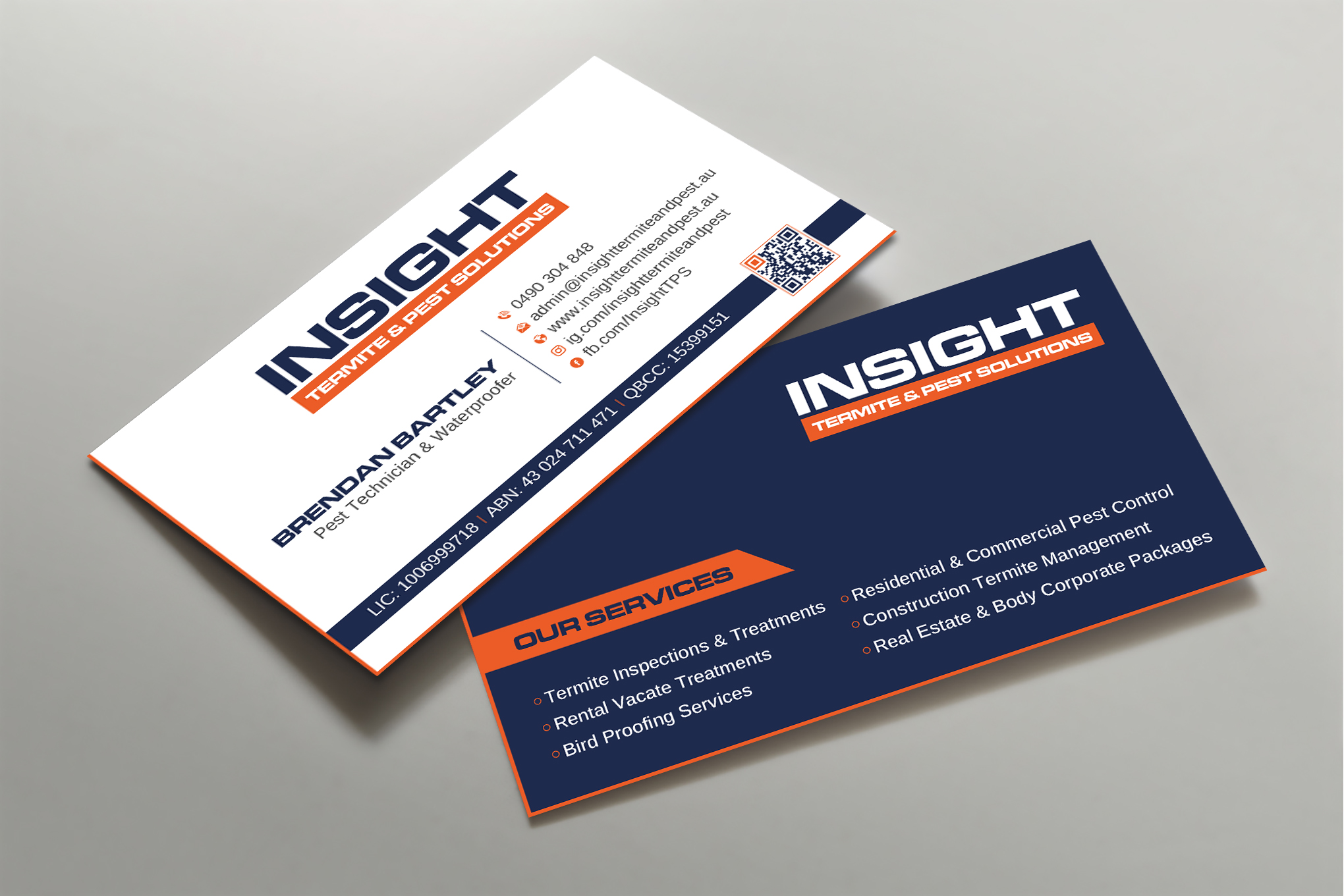 Business Card Design by Uttom 2 for Insight Termite & Pest Solutions | Design #32141820