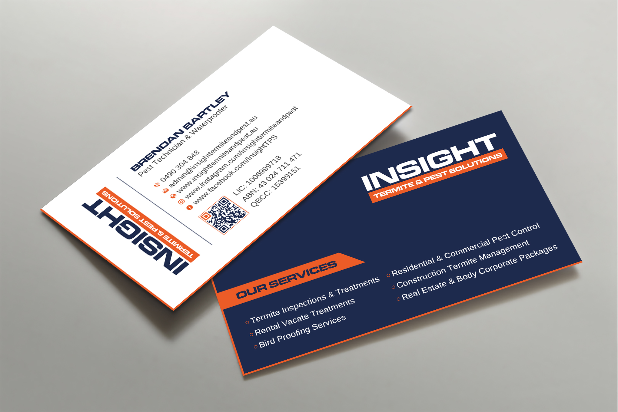 Business Card Design by Uttom 2 for Insight Termite & Pest Solutions | Design #32142373