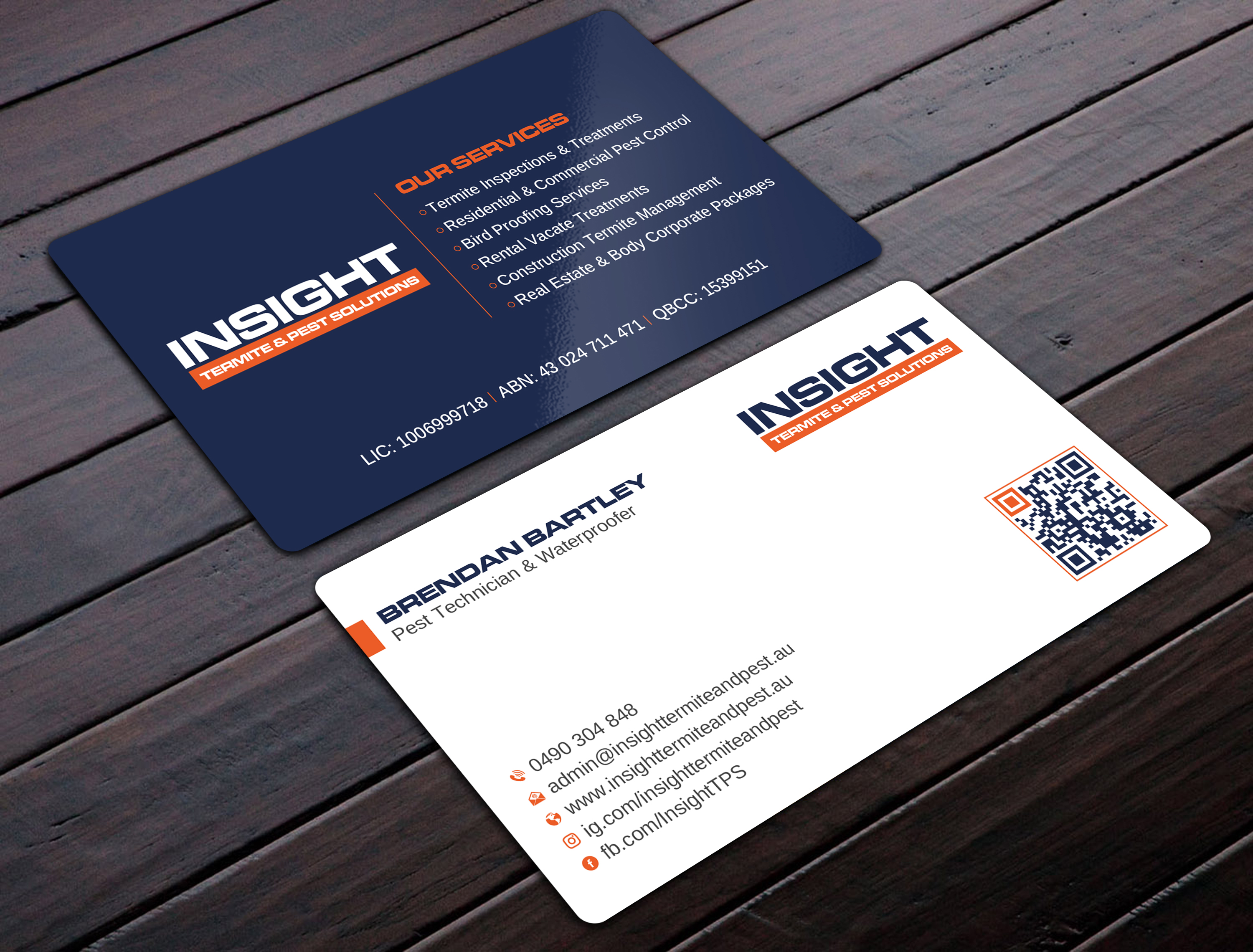 Visitenkarten-Design von Uttom 2 für Insight Termite & Pest Solutions | Design #32142375