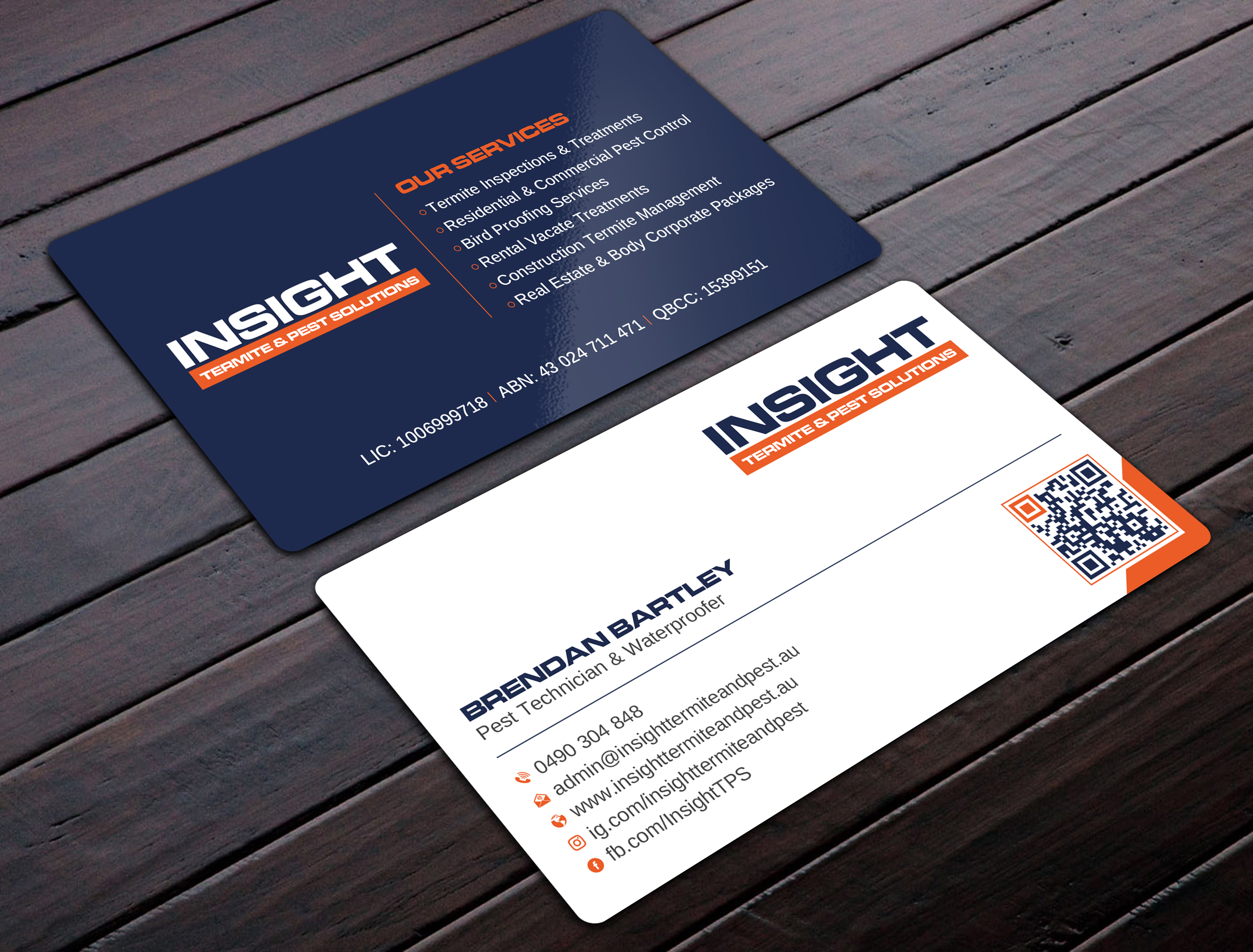 Visitenkarten-Design von Uttom 2 für Insight Termite & Pest Solutions | Design #32142377
