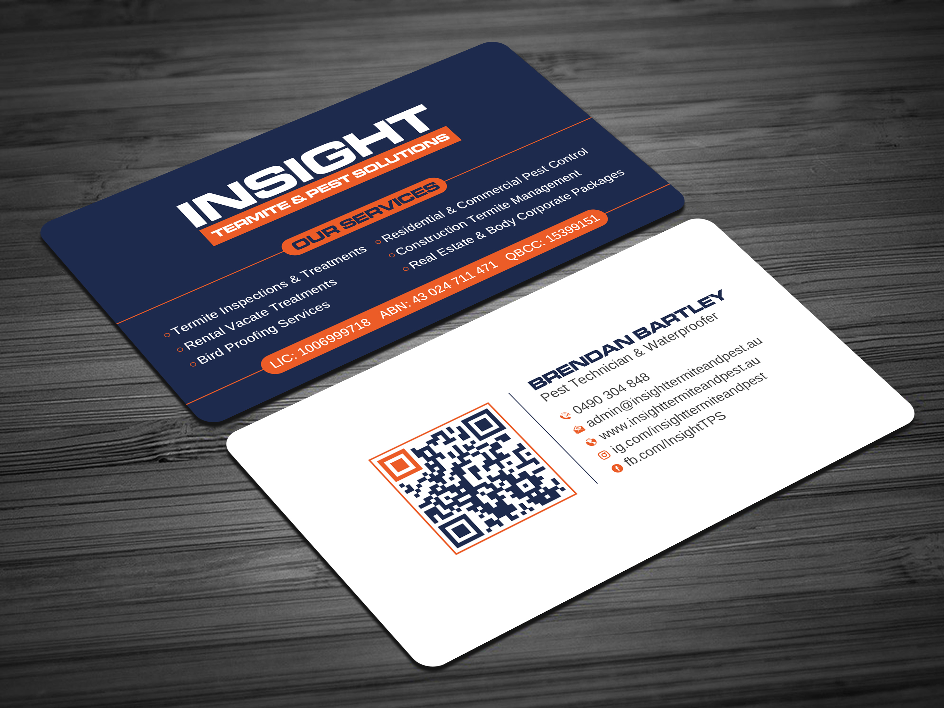 Business Card Design by Uttom 2 for Insight Termite & Pest Solutions | Design #32143604