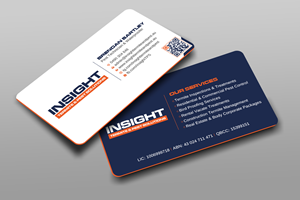 Diseño de Tarjeta de Presentación por Uttom 2 para Insight Termite & Pest Solutions | Diseño: #32143644