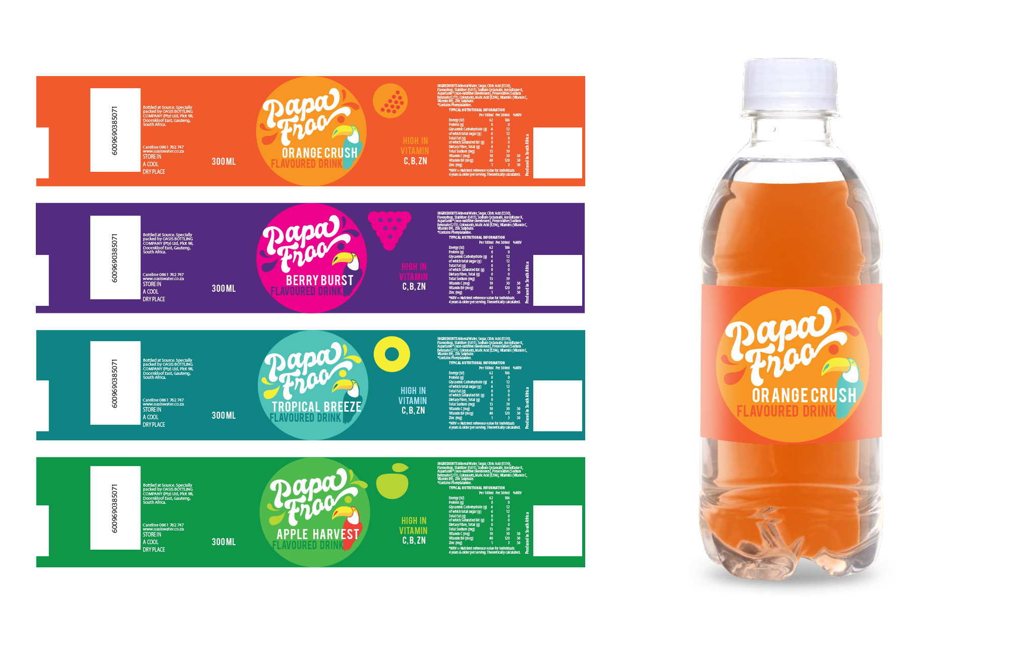 Label Design by MNM for Oasis Water (Pty) Ltd | Design #32164166