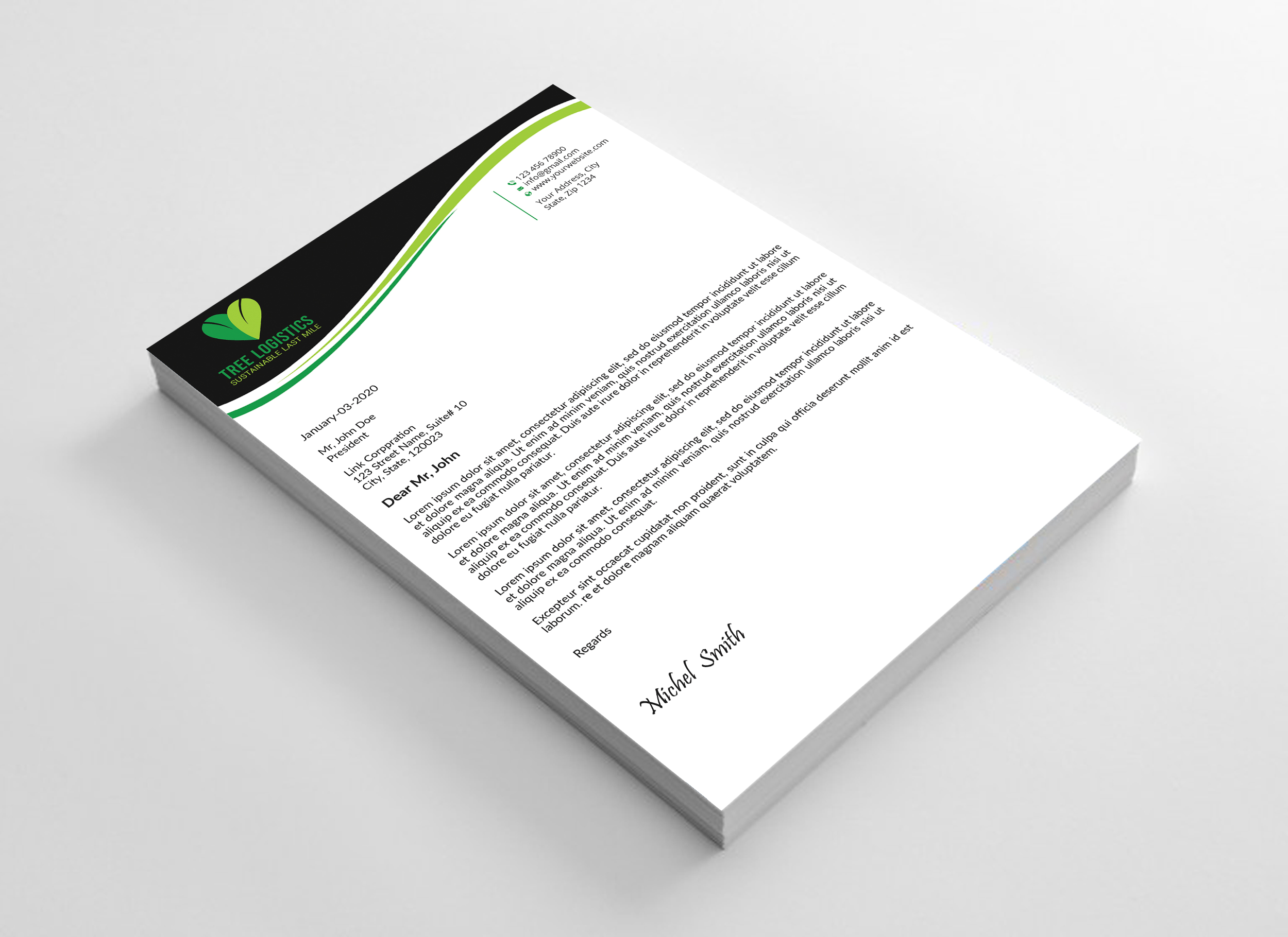 Letterhead Design by Expert Bappy for this project | Design #32142905
